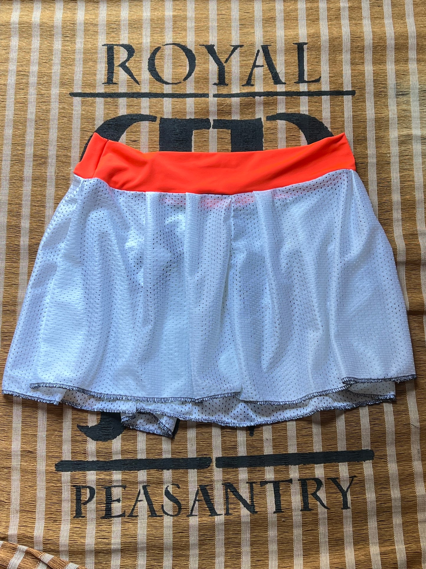 White Mesh Mini Skirt