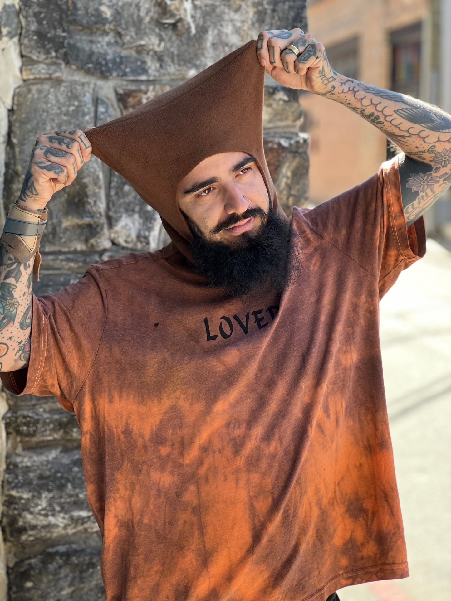 Brown Studda Bubba Hood