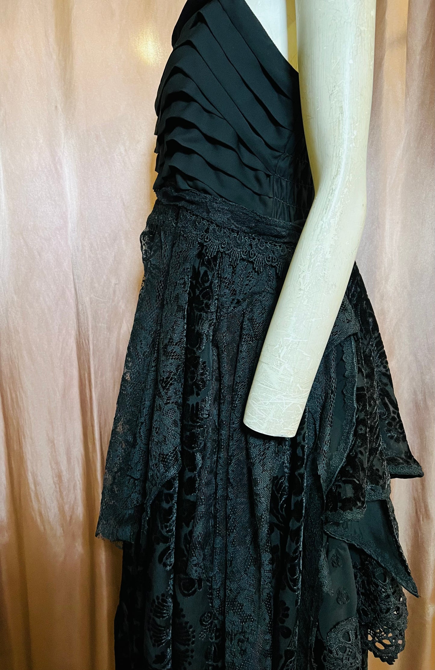 Black Lace Gown