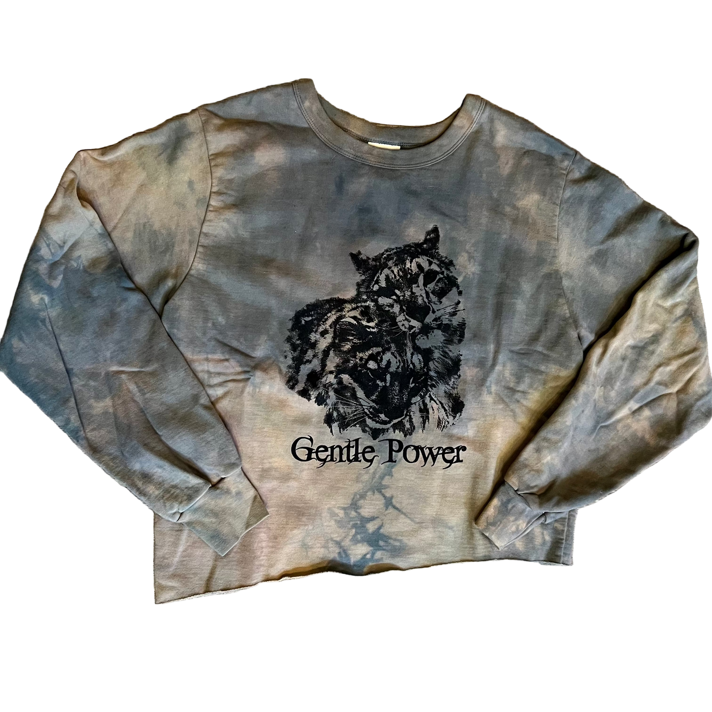LO - Neptune Dyed Cropped Gentle Power Sweatshirt (Large)