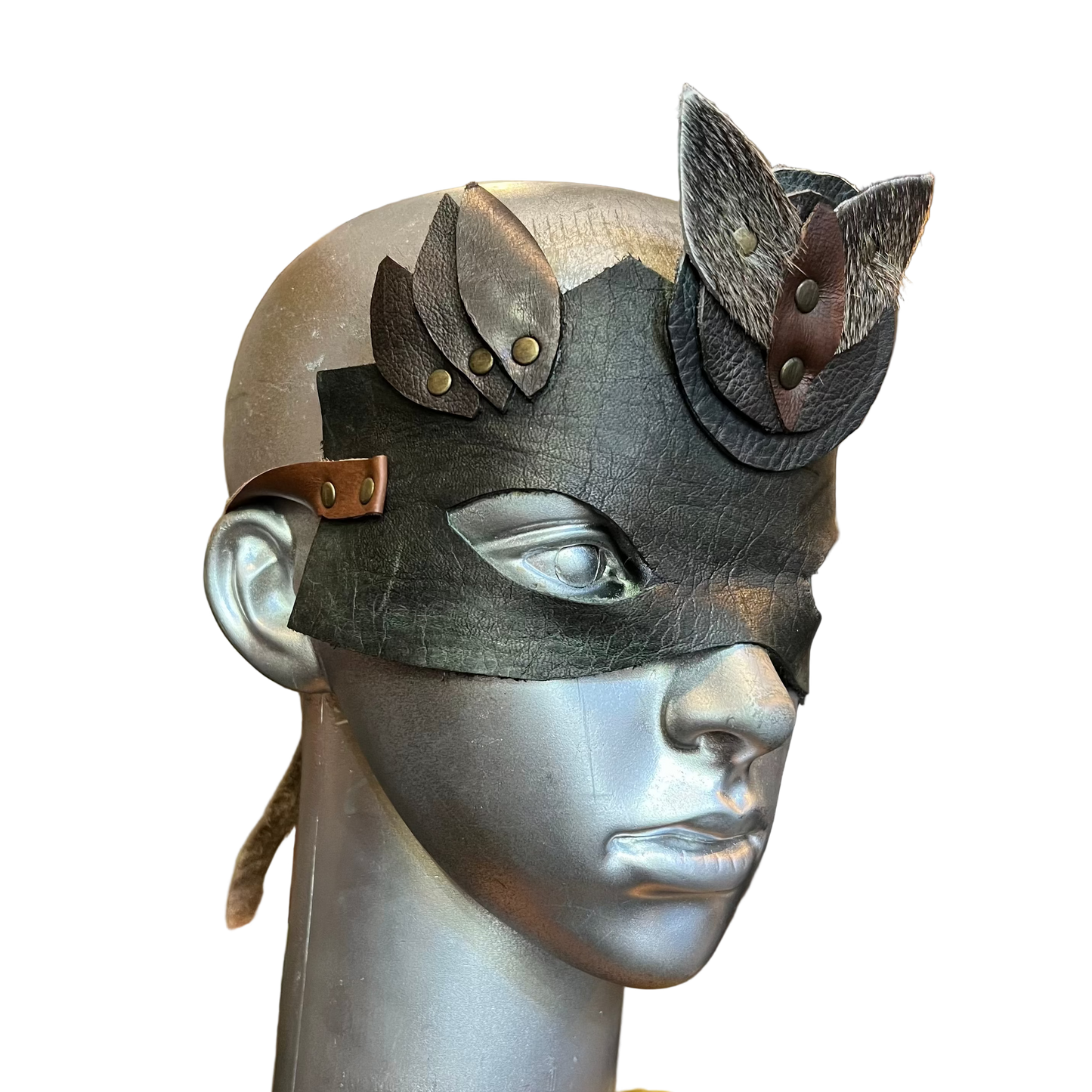 Green Dragon Leather Mask