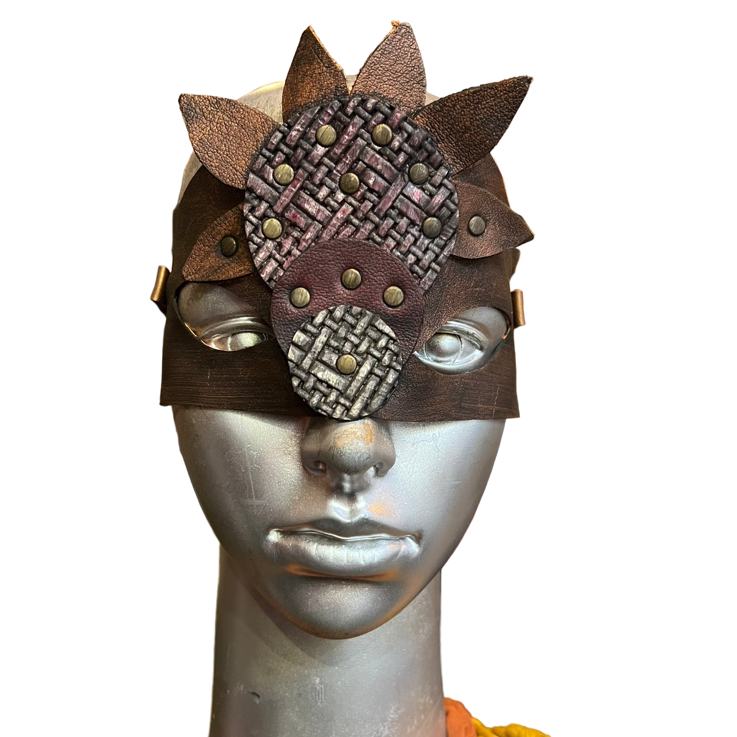 Copper Dragon Leather Mask