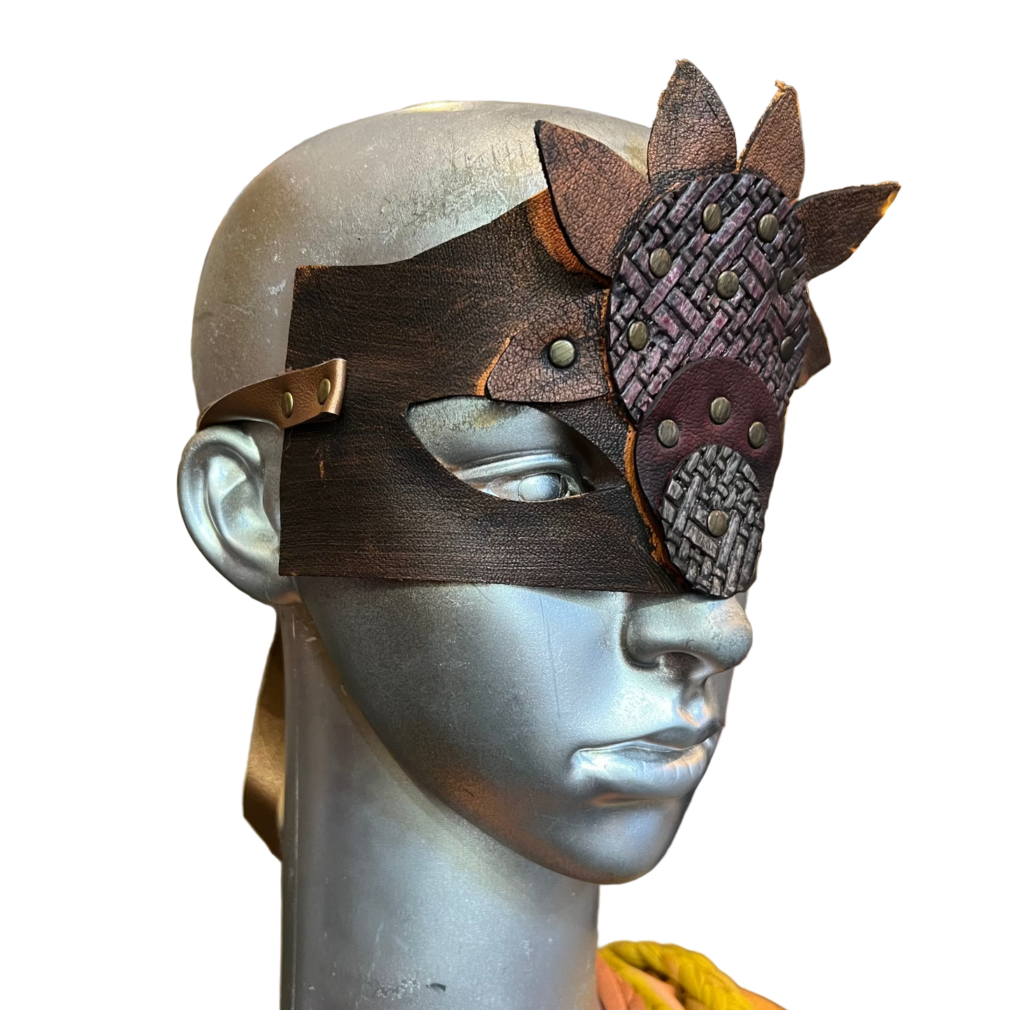 Copper Dragon Leather Mask