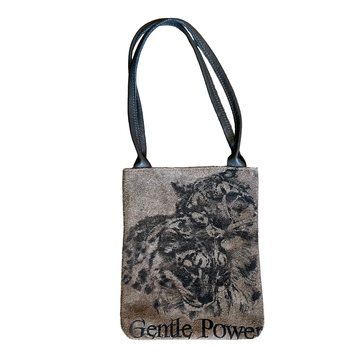 Gentle Power Grey Suede & Charcoal Handbag