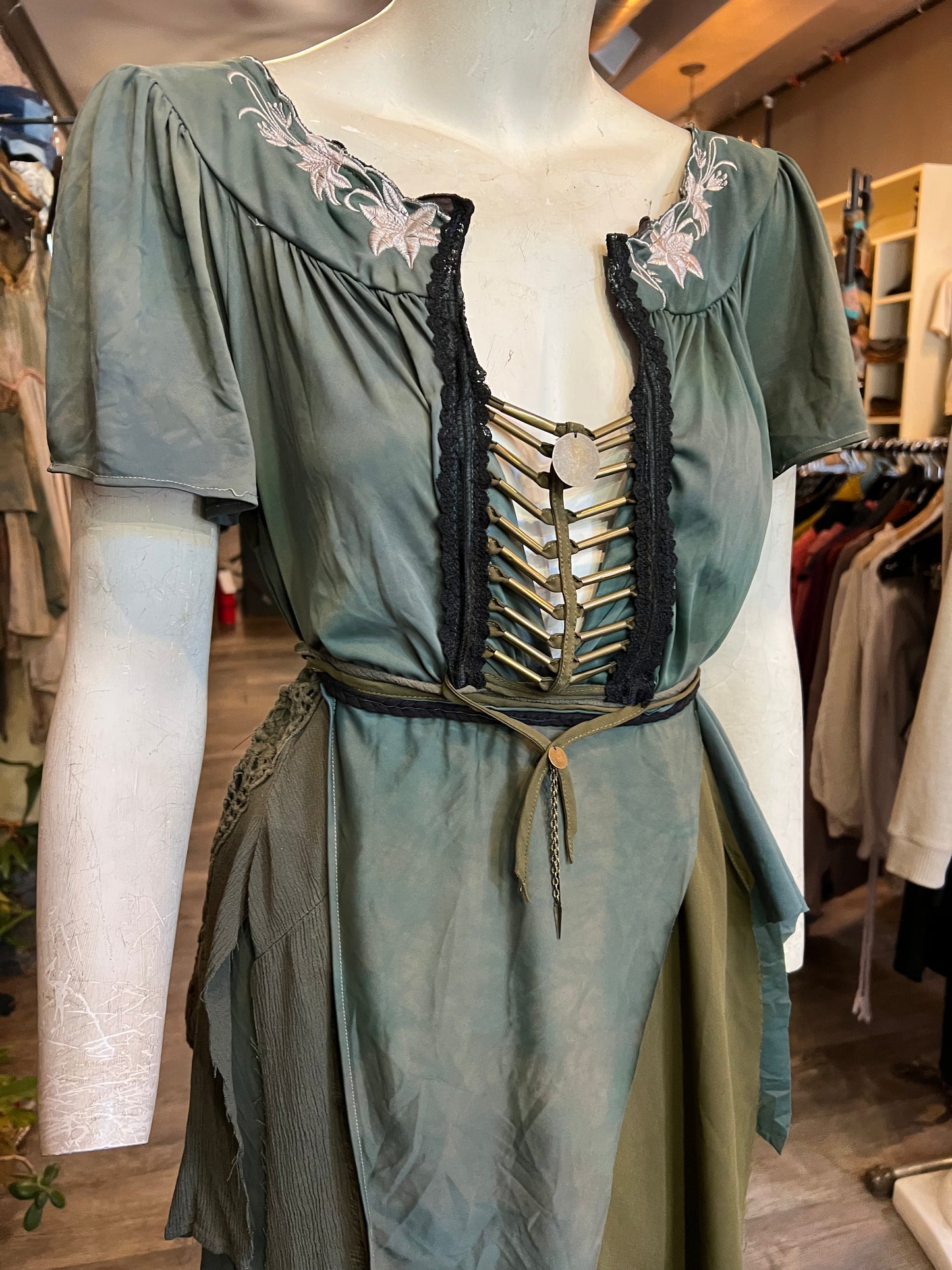 Jade & Gold Faerie Dress