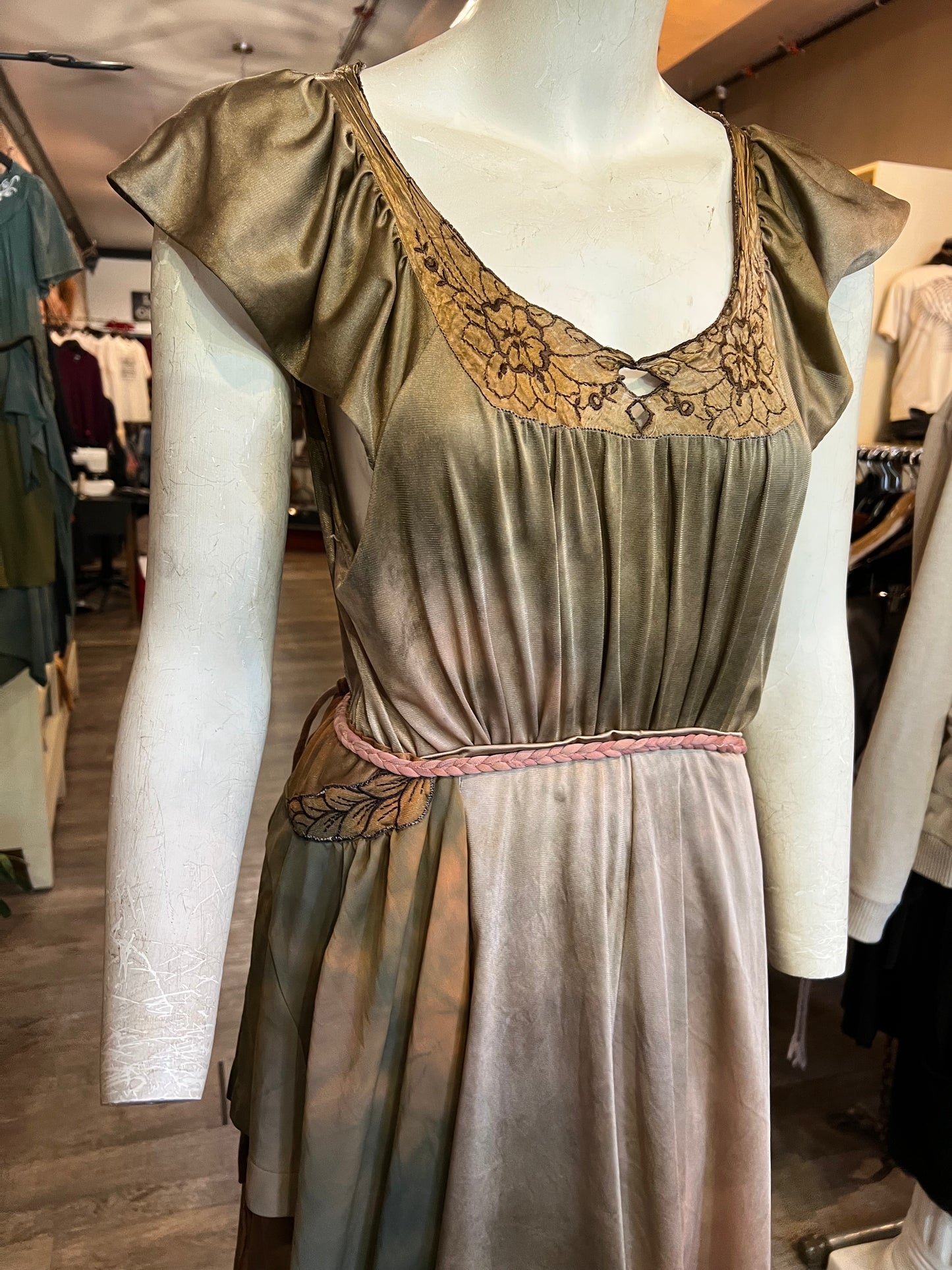 Bronze Goddess Faerie Dress