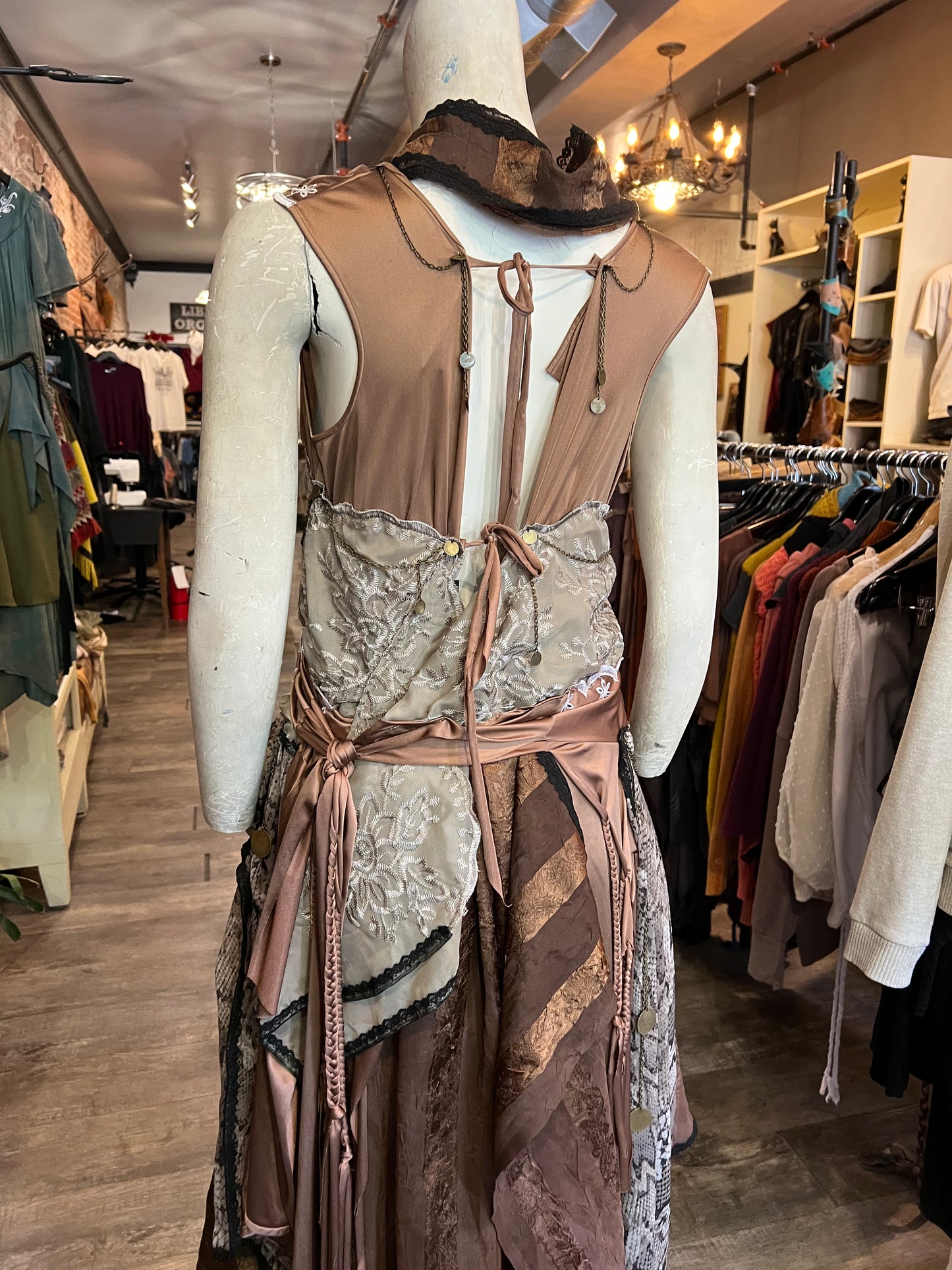Copper & Python Goddess Dress
