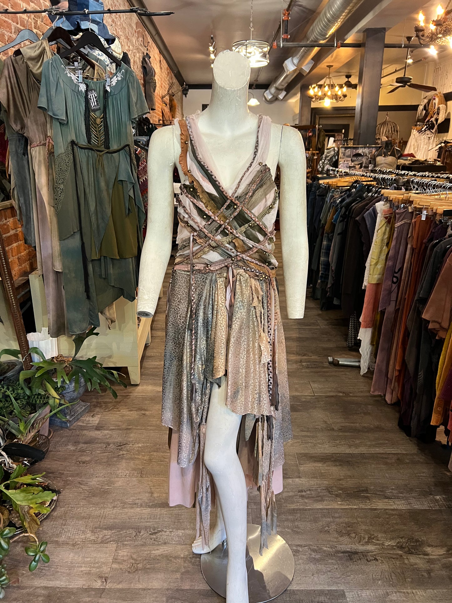 Mauve Braided Goddess Dress