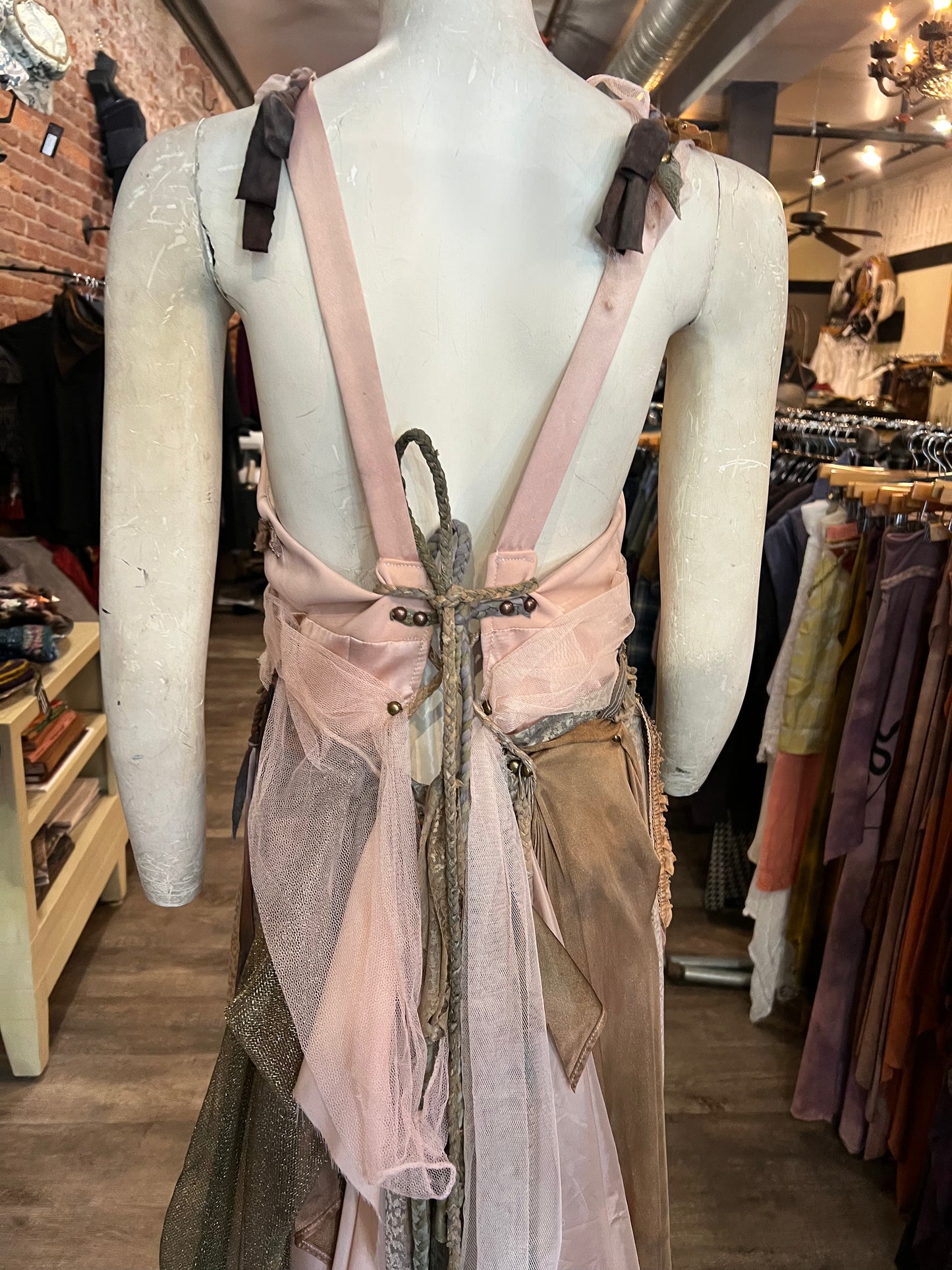 Mauve Braided Goddess Dress