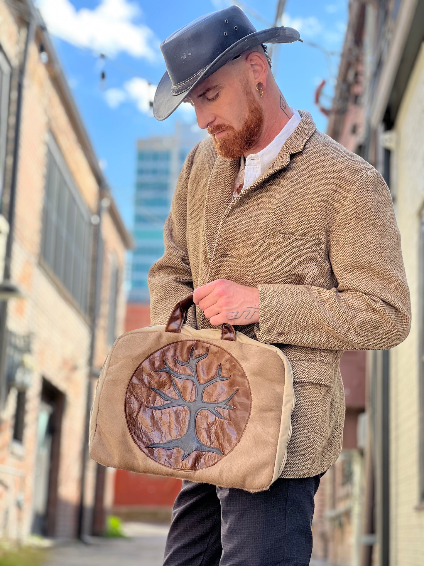 Tree Of Life Leather Computer Case