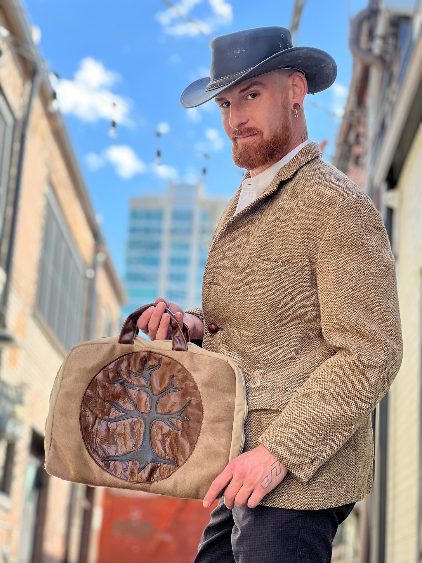Tree Of Life Leather Computer Case