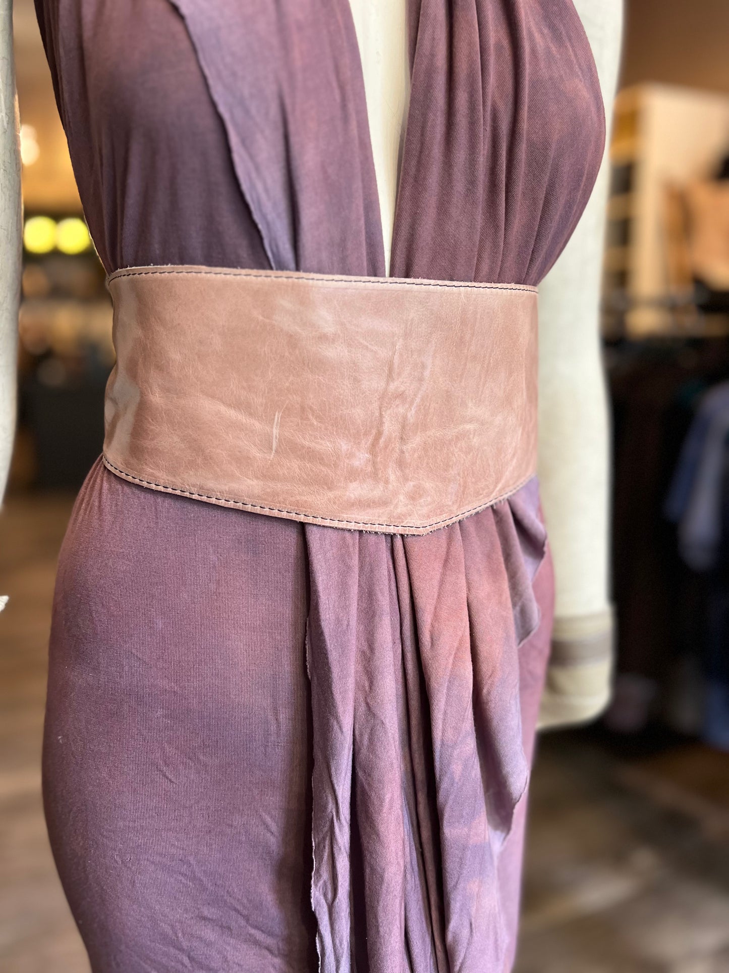 Diamond Reversible Cincher Belt (Sweet Pea & Sage)