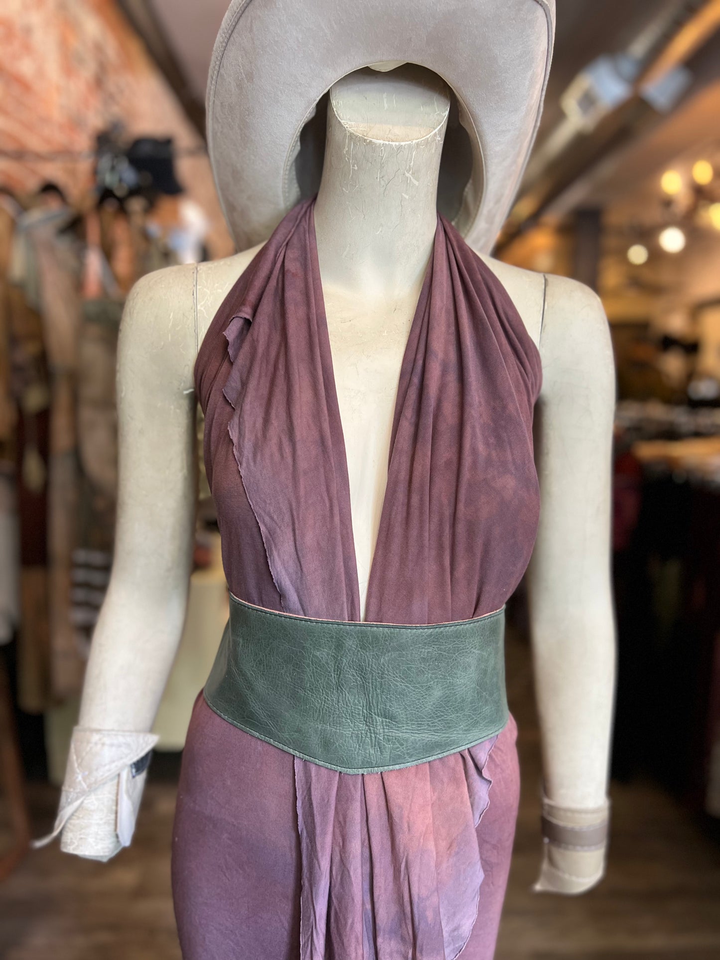 Diamond Reversible Cincher Belt (Sweet Pea & Sage)