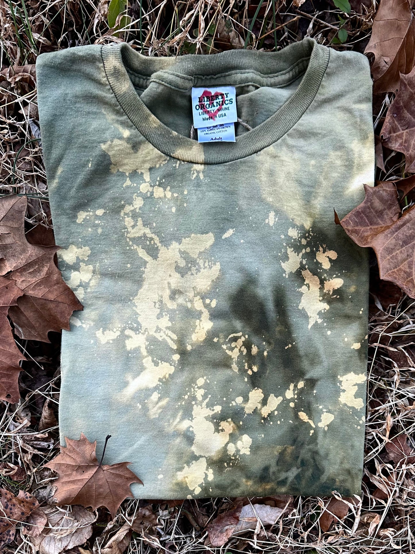 OOAK Dued Organic Cotton T-shirt XXL