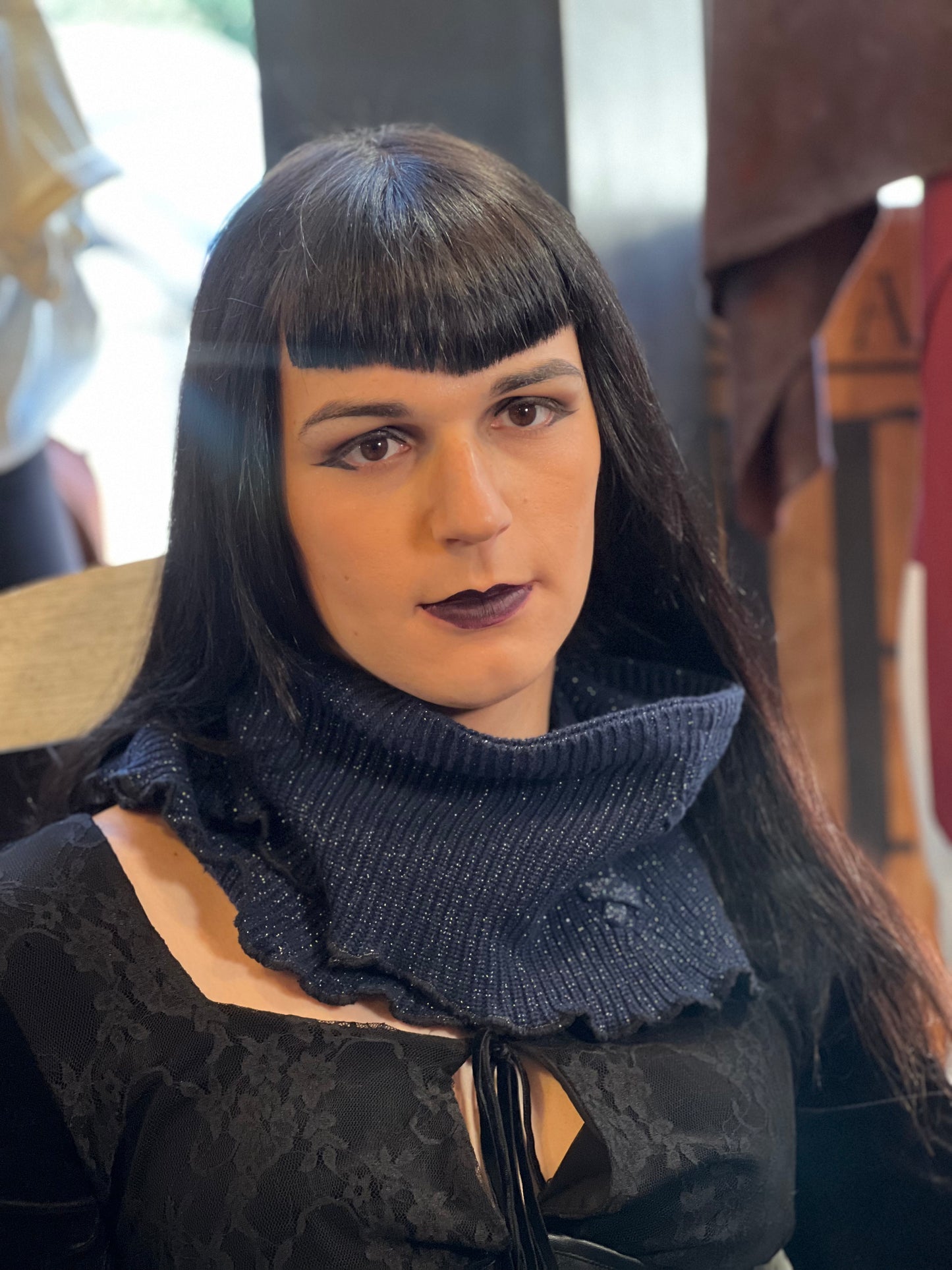 Indigo Blue Mini Neck Warmer