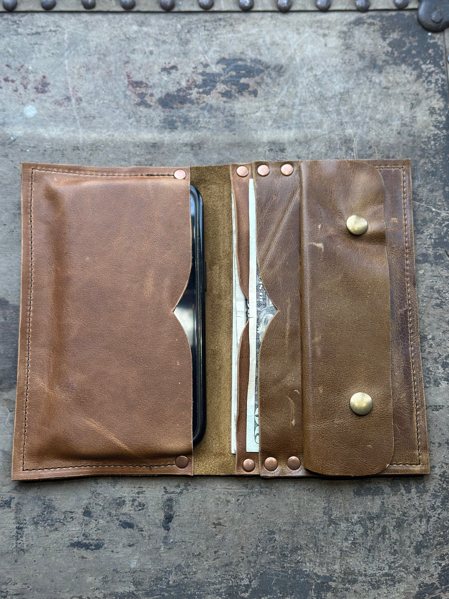 Walnut Leather Billfold