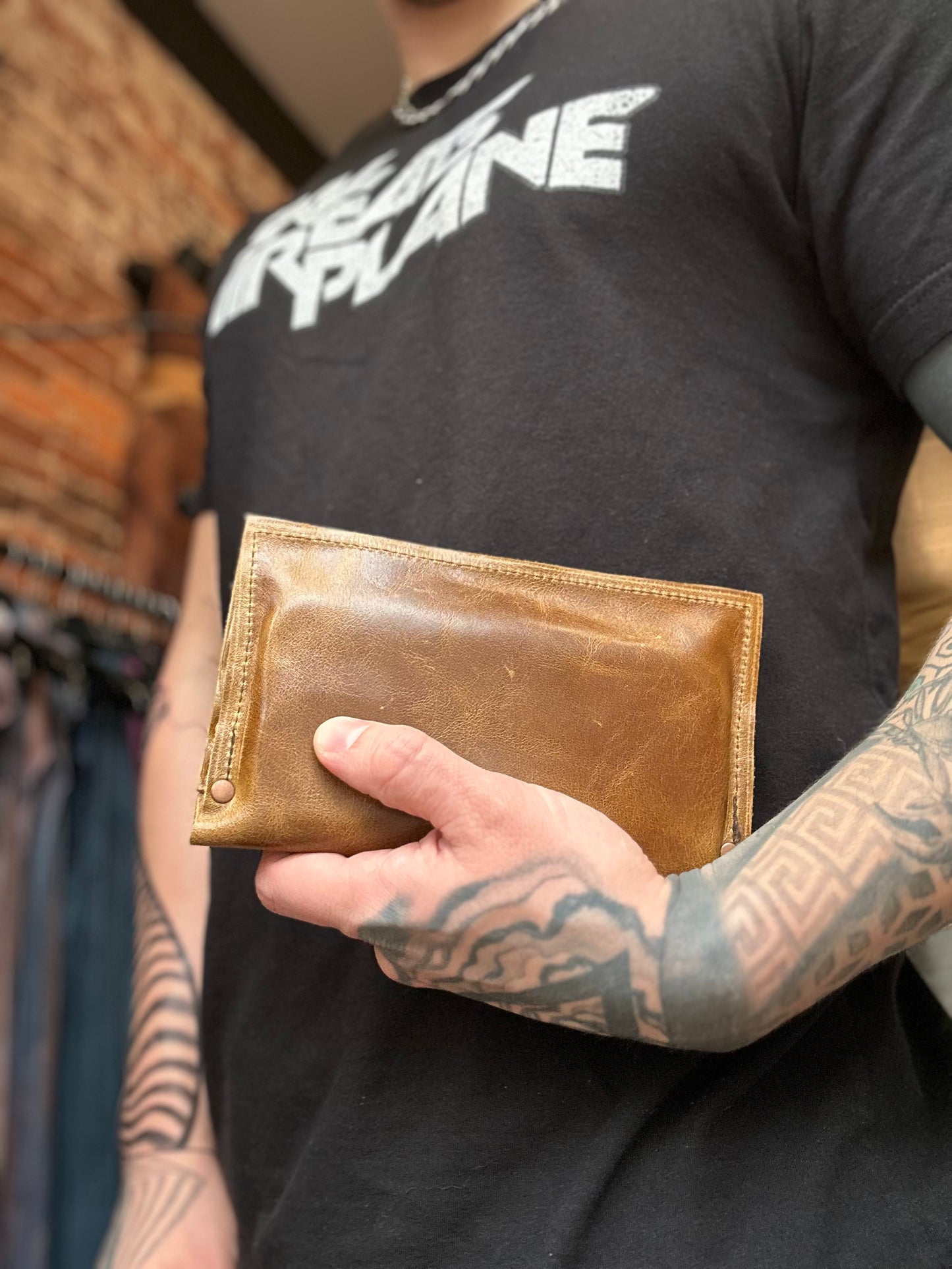 Walnut Leather Billfold