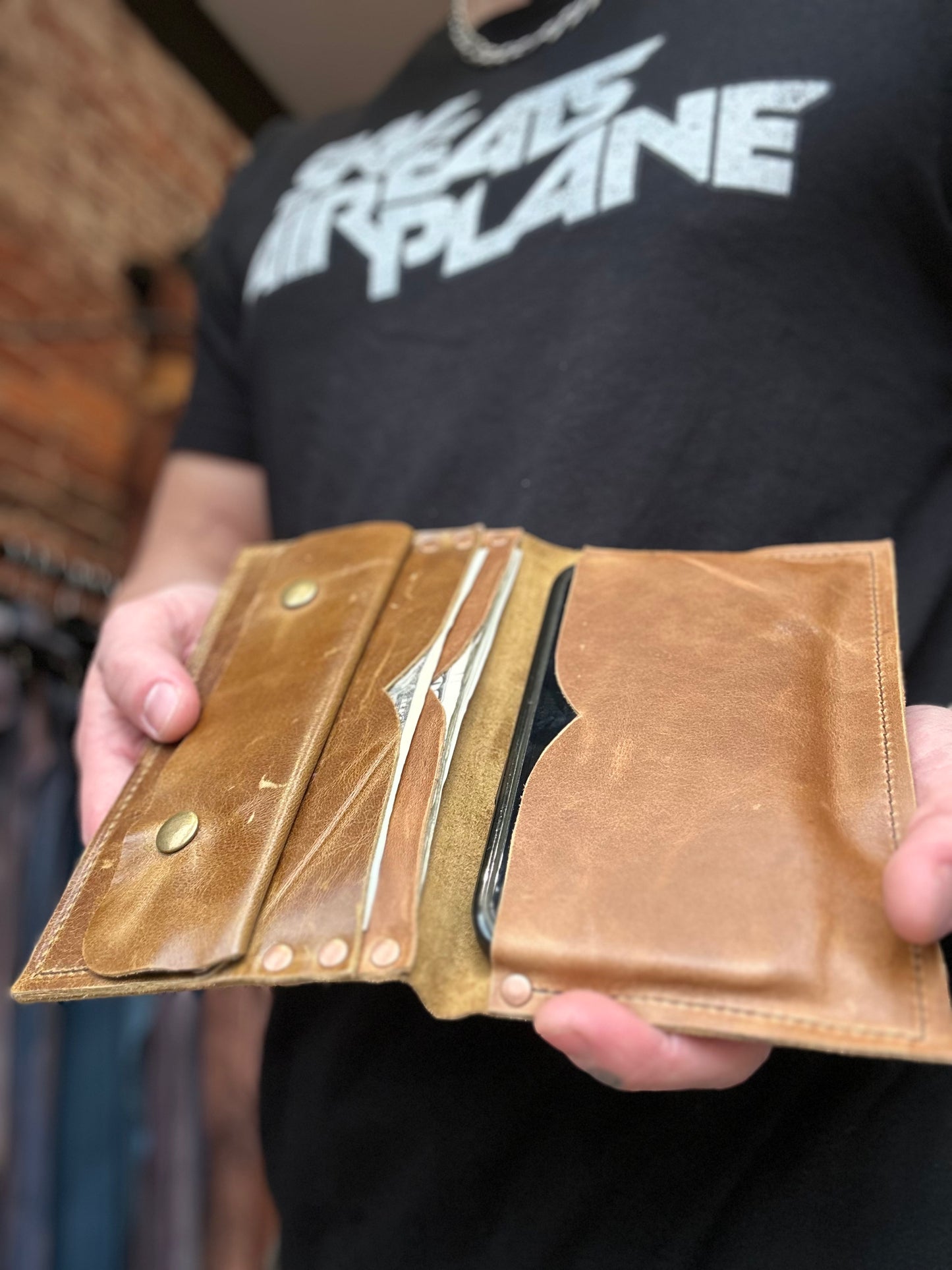 Walnut Leather Billfold