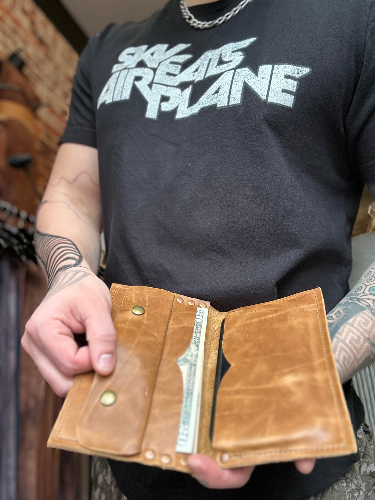 Hazlenut Leather Billfold