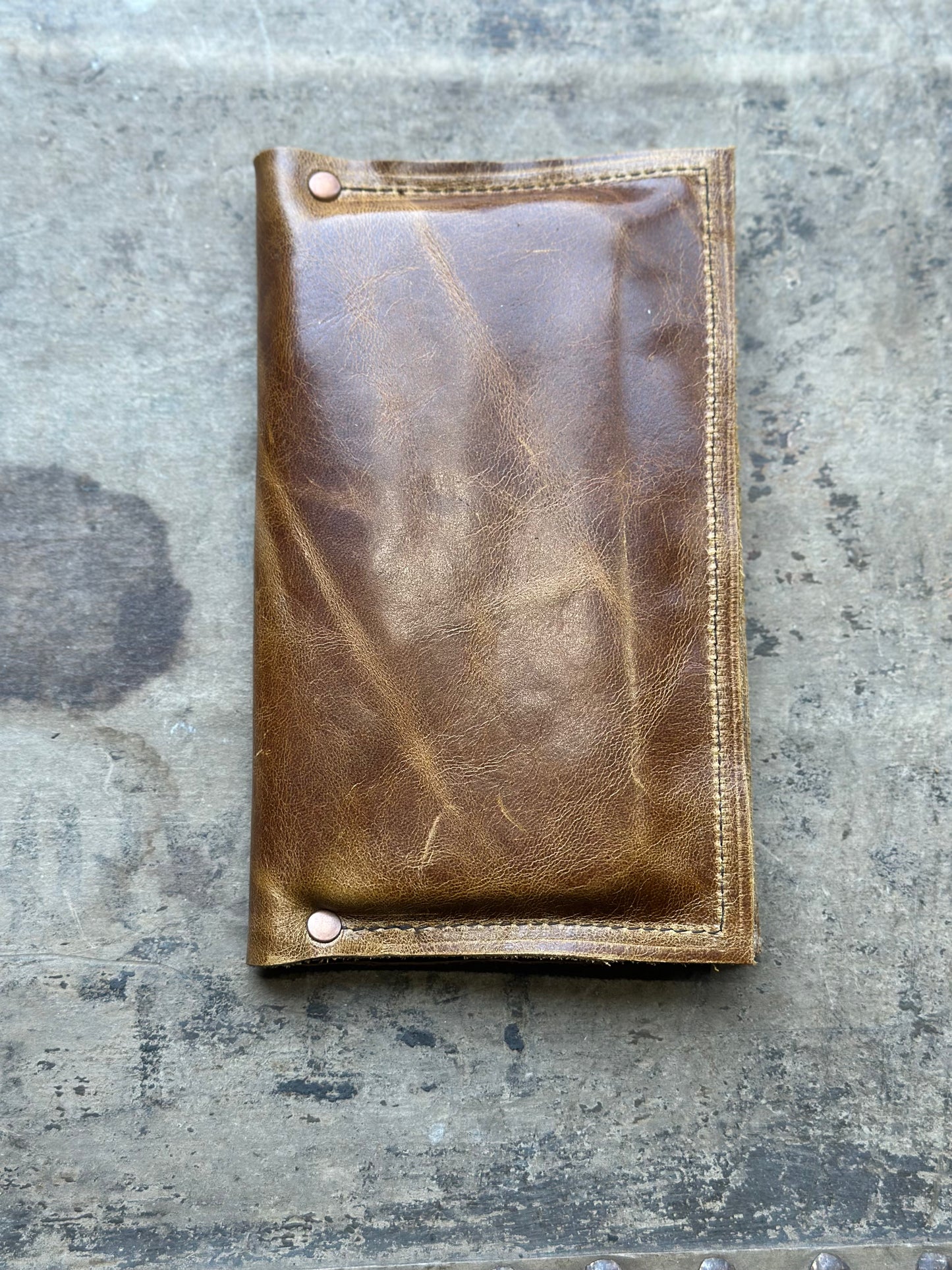 Walnut Rustic Leather Billfold