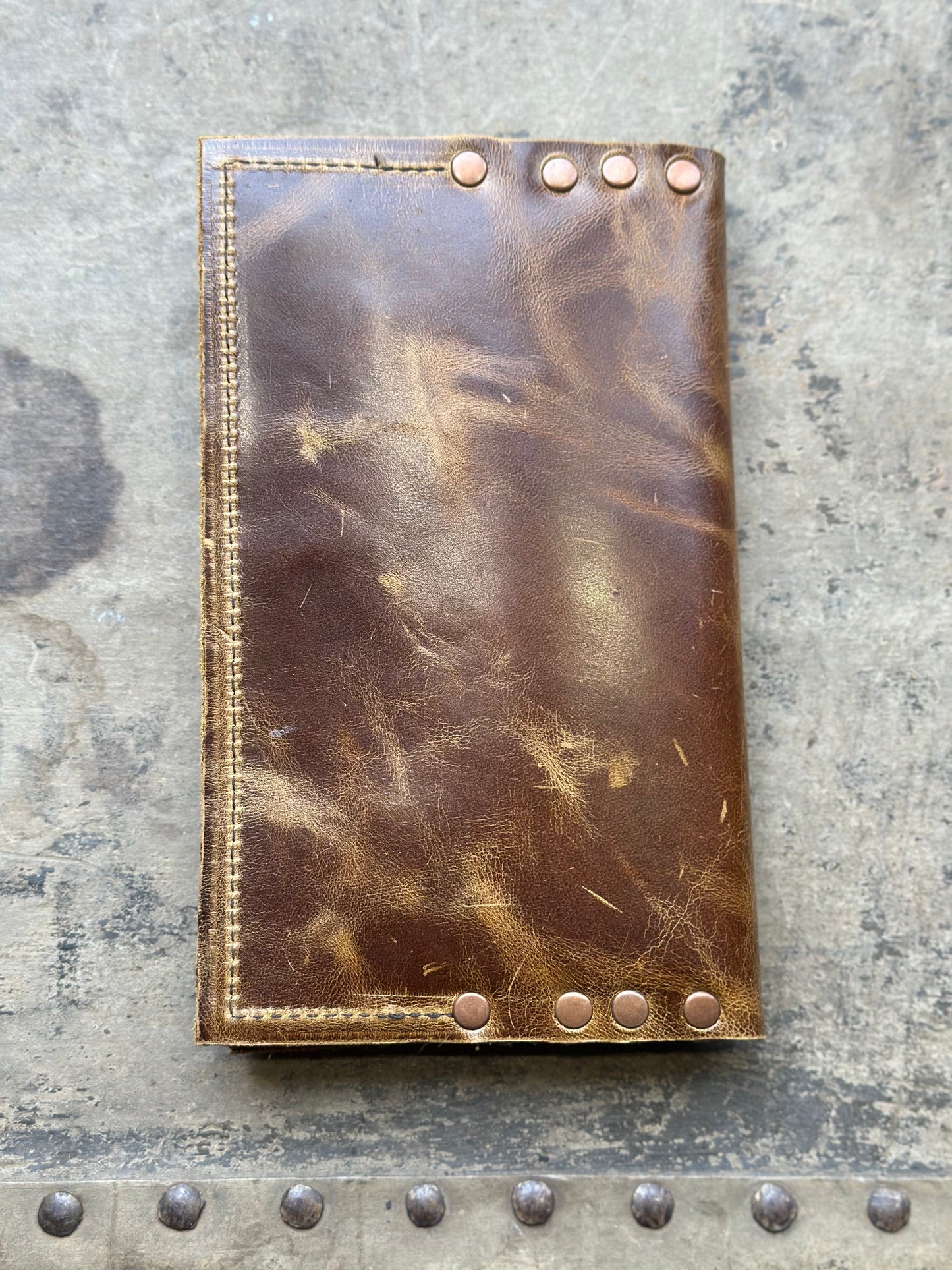 Walnut Rustic Leather Billfold