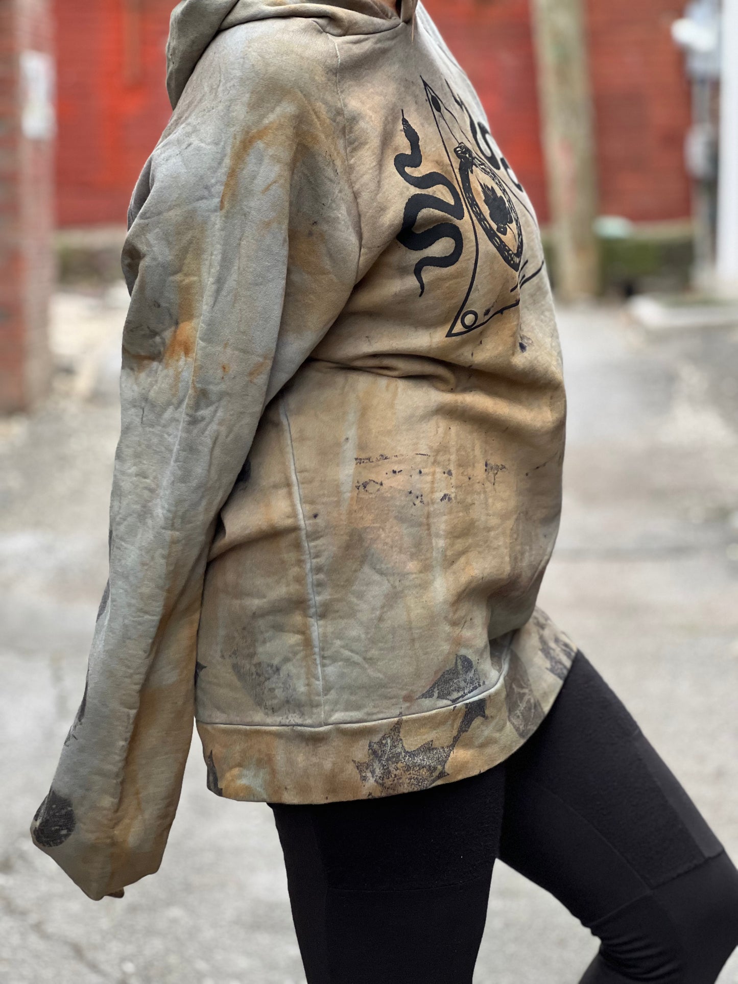 Botanical Dyed 100% Organic Cotton UNISEX Hoodie - XLarge