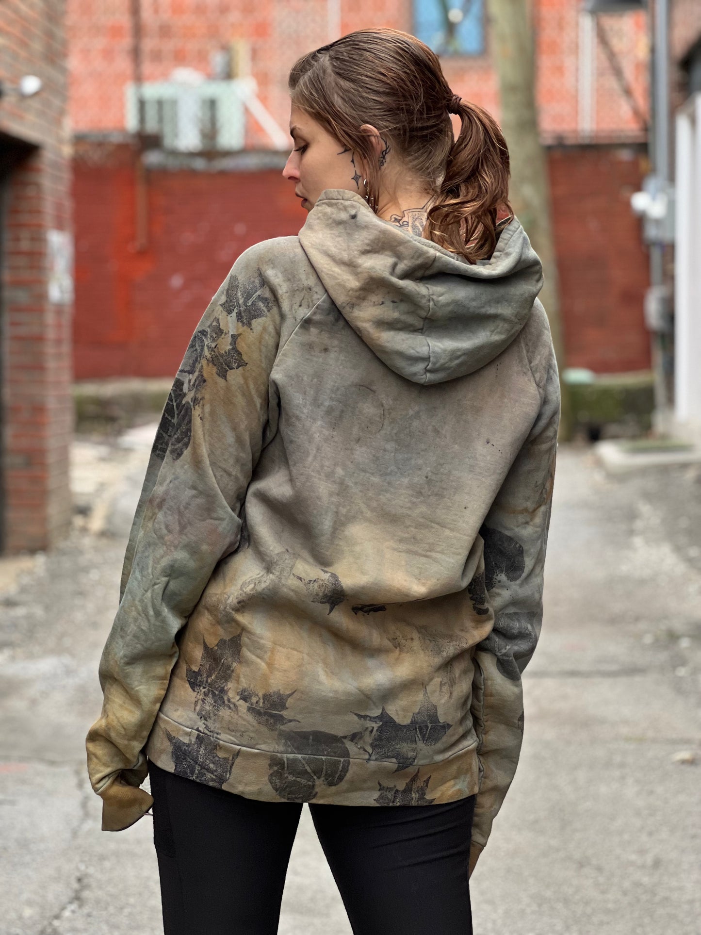 Botanical Dyed 100% Organic Cotton UNISEX Hoodie - XLarge