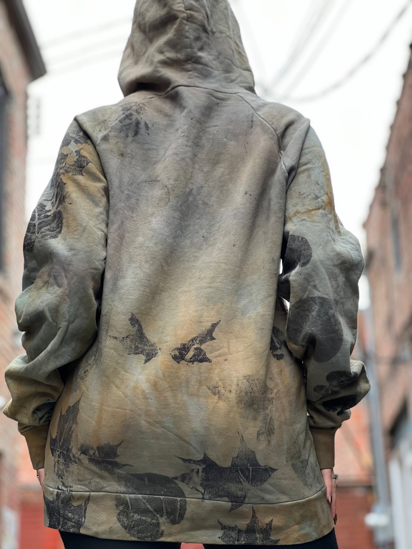 Botanical Dyed 100% Organic Cotton UNISEX Hoodie - XLarge