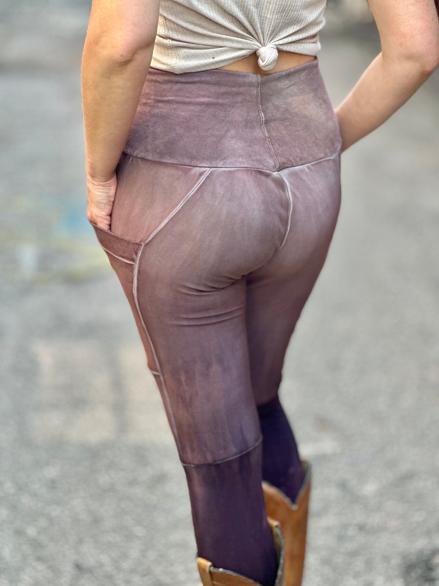Dusty Violet Crossfox Leggings