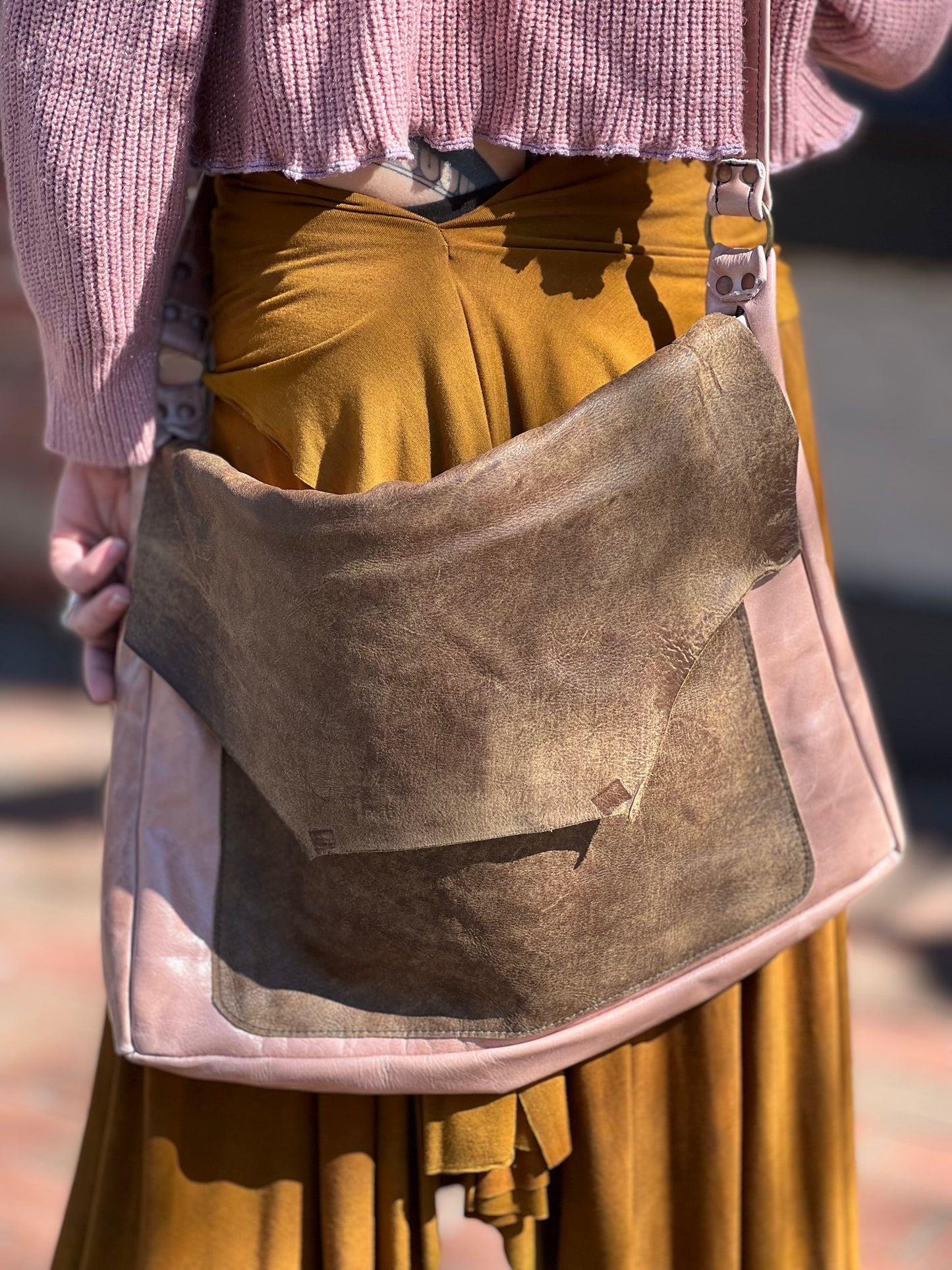 Rose Quartz Messenger Bag