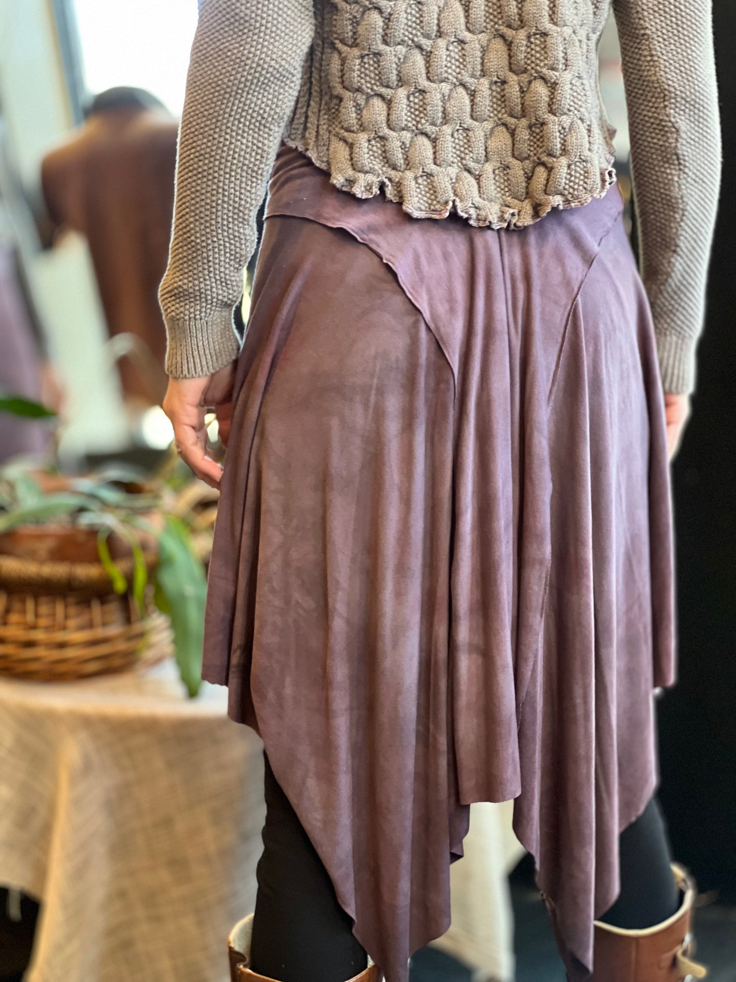 Amethyst Dyed Midi Skirt