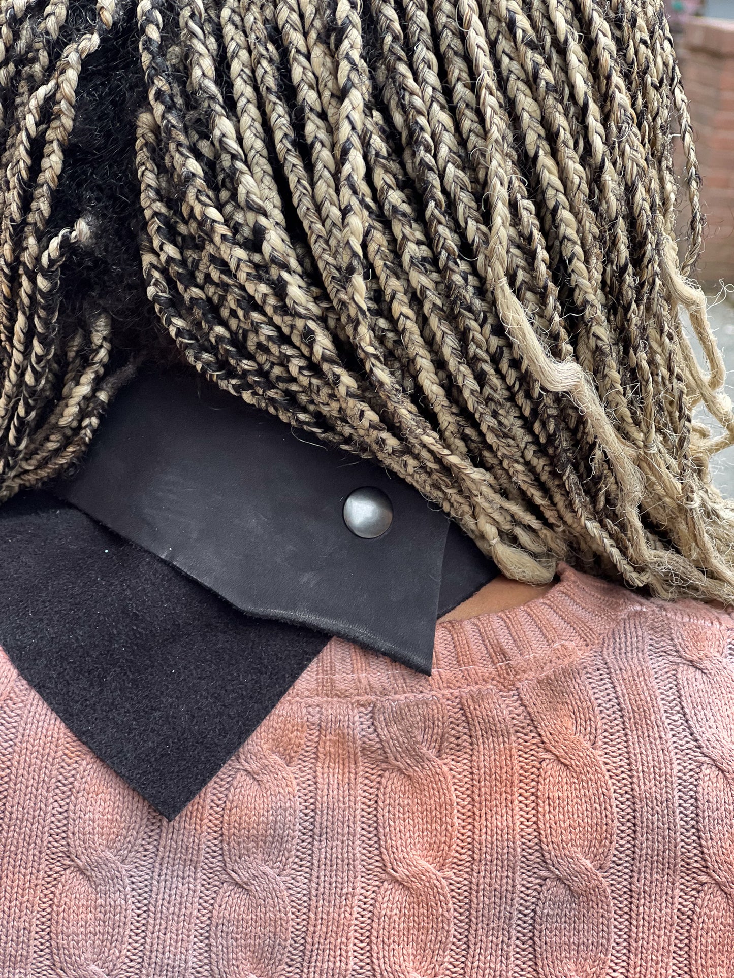 Fur & Leather Neck Scarf