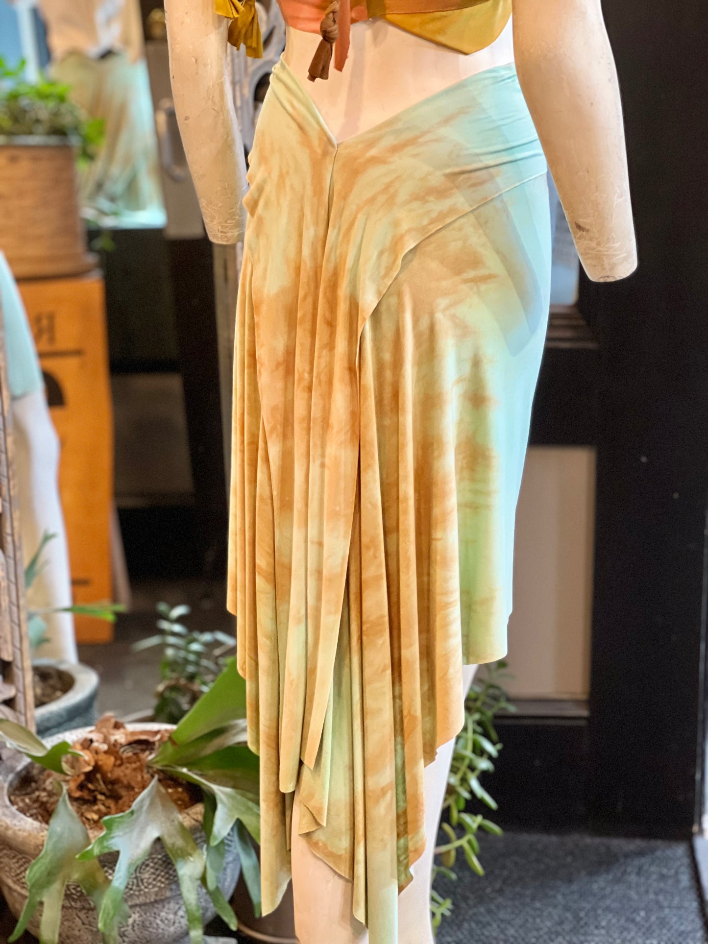 Turqouise Patina Midi Athena Skirt (SM - Med)