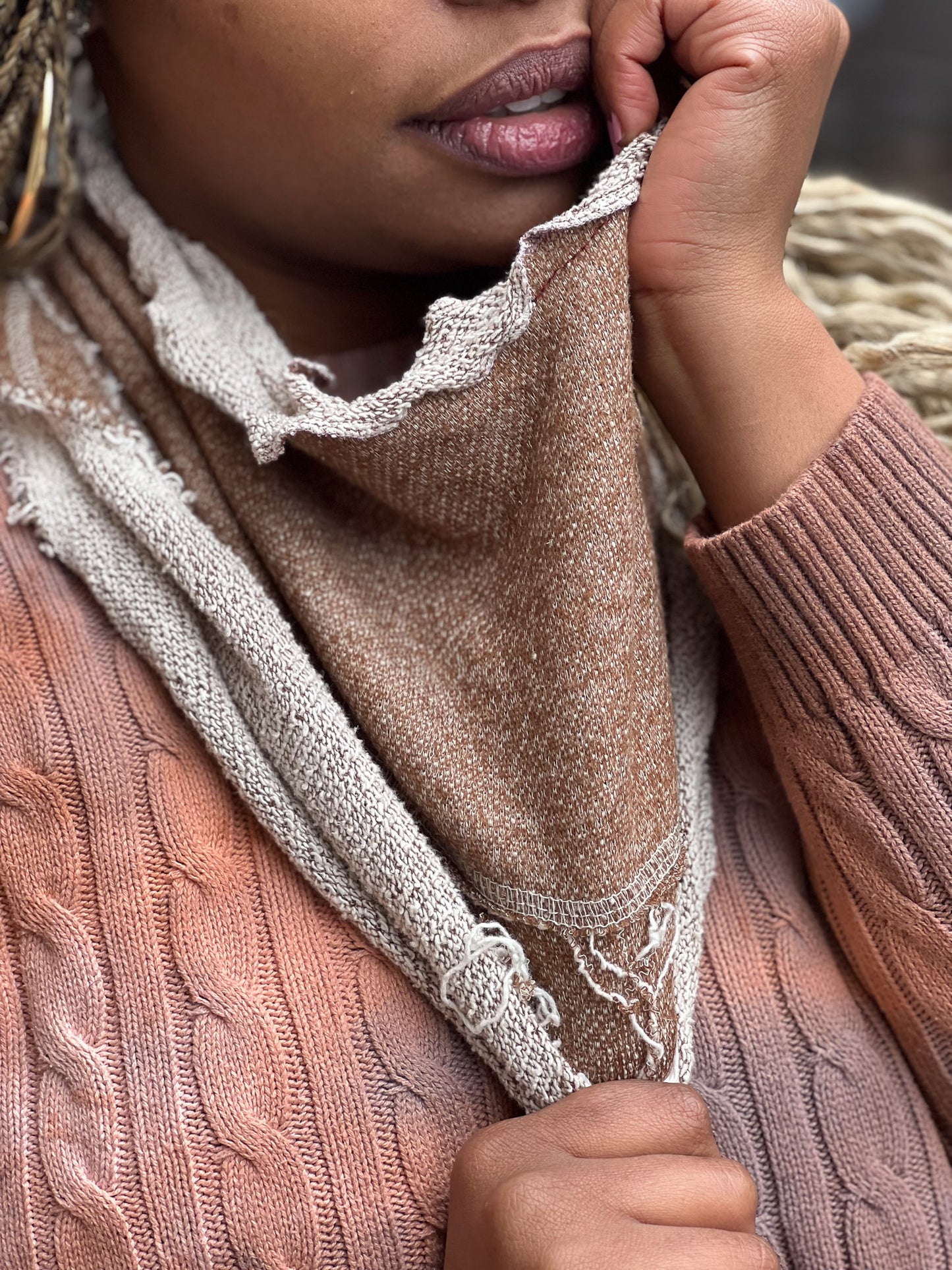 Rugged Sweater Scarf Cowl