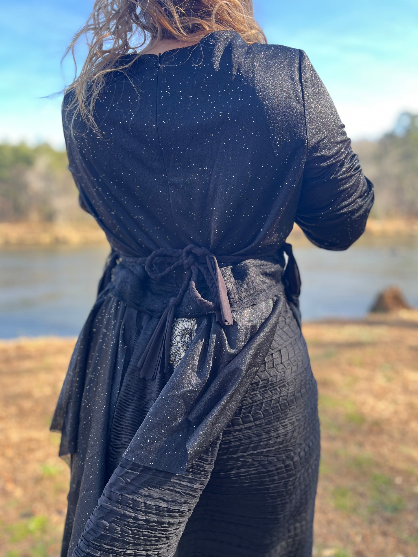 Nightsky Layered Dark Goddess Dress