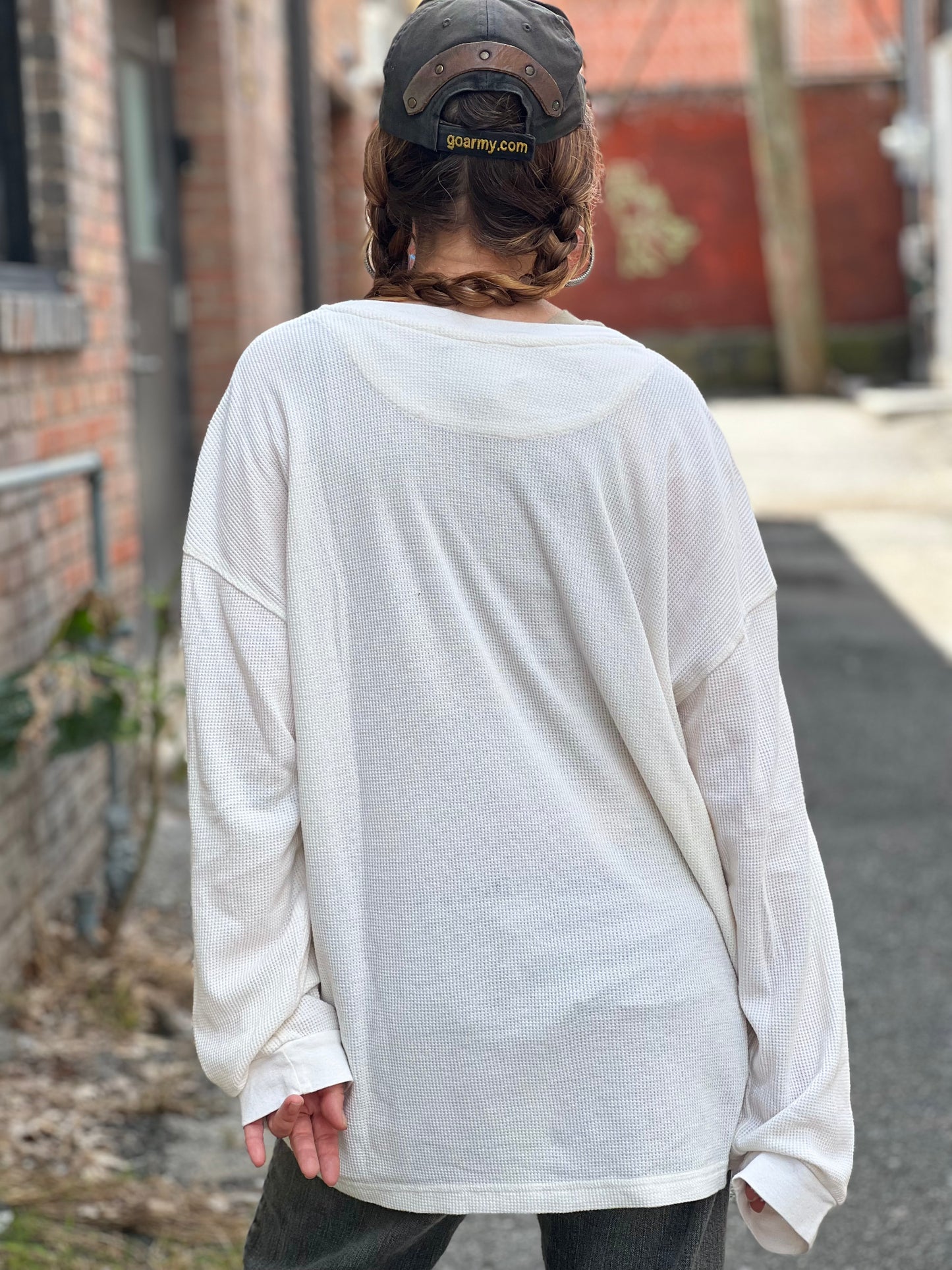White Thermal 'Personal Demons' Long Sleeve
