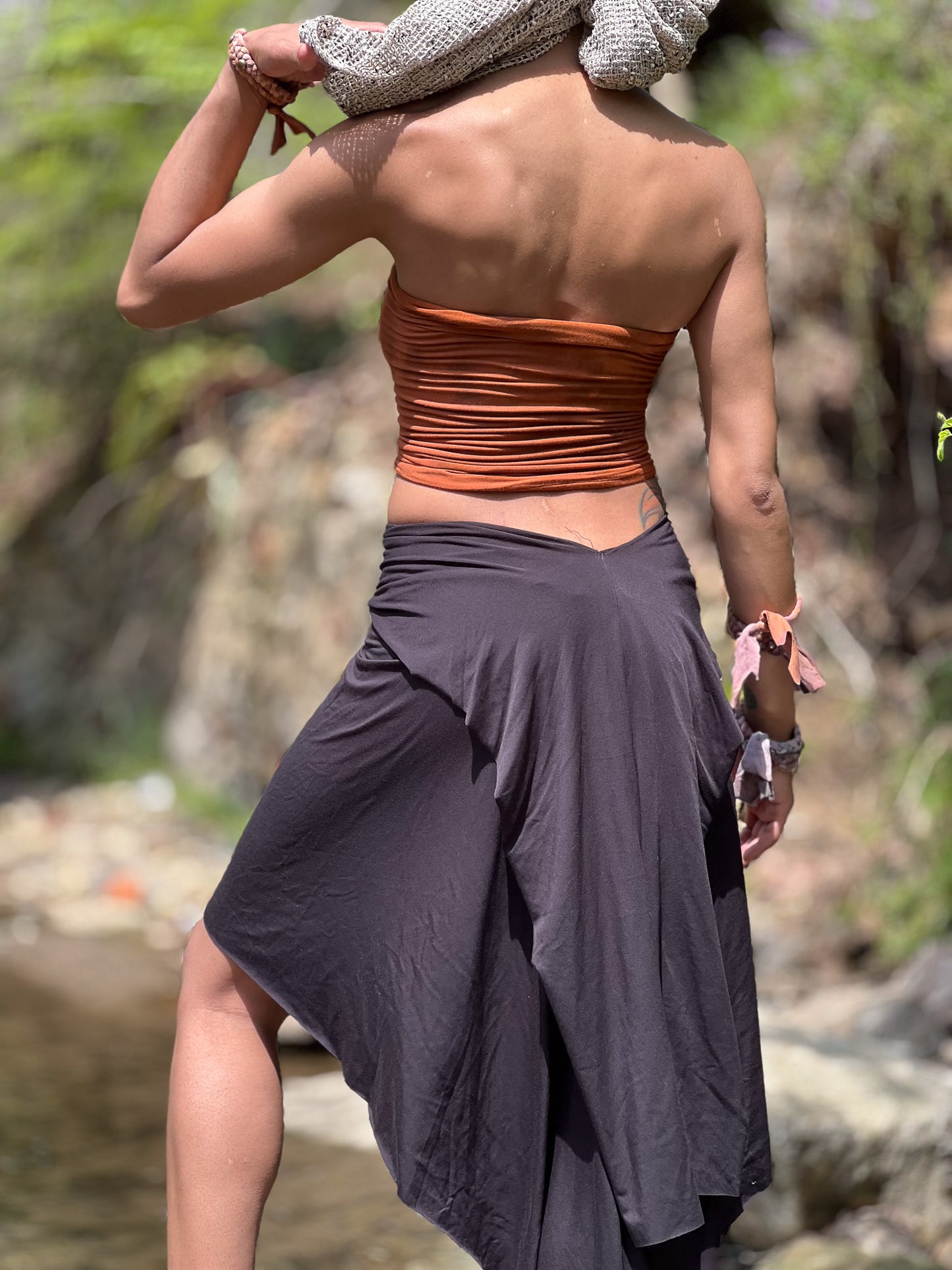 Obsidian Midi Athena Skirt