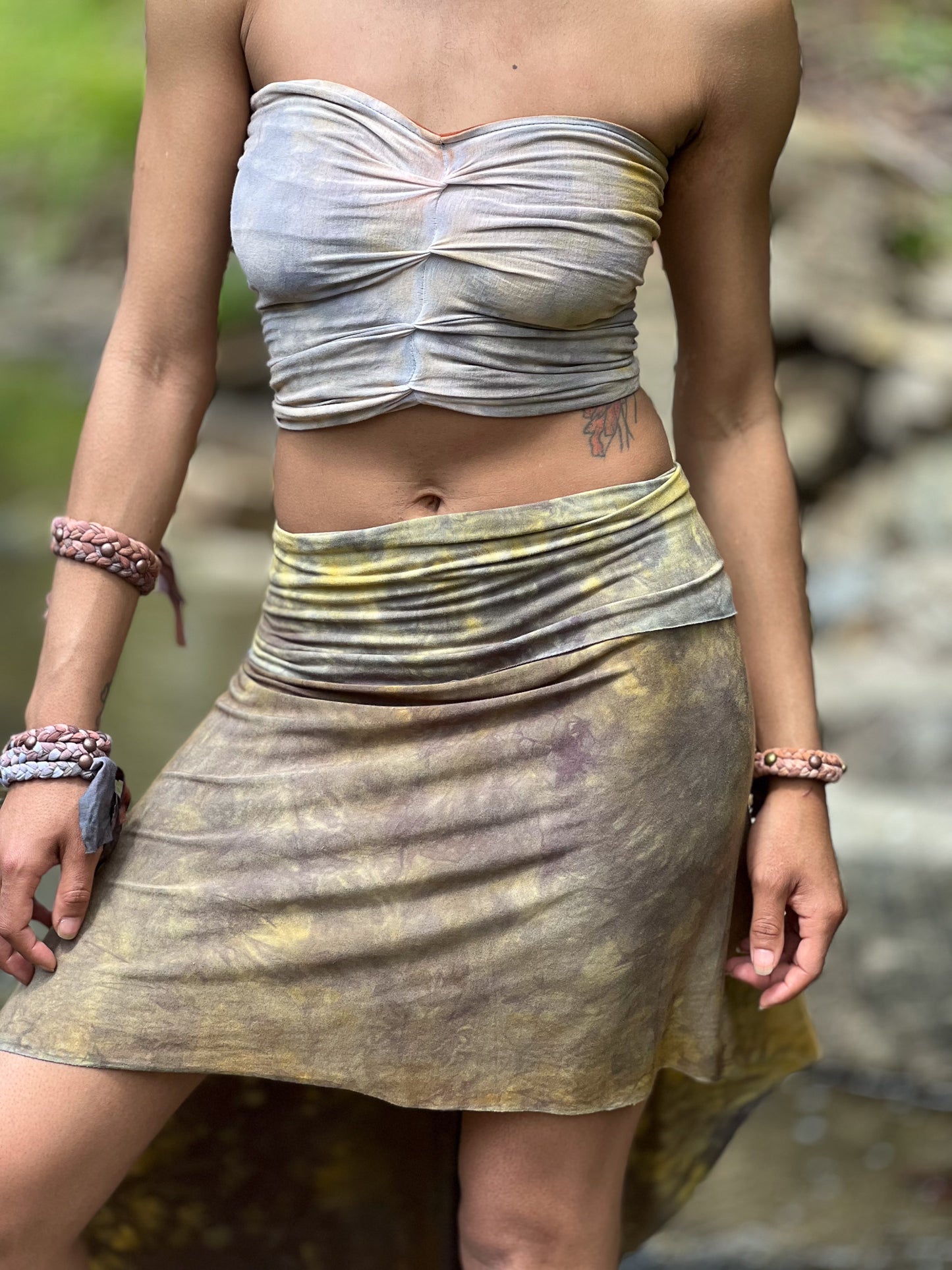 Cloudy Storm Dyed Reversible Bandeau