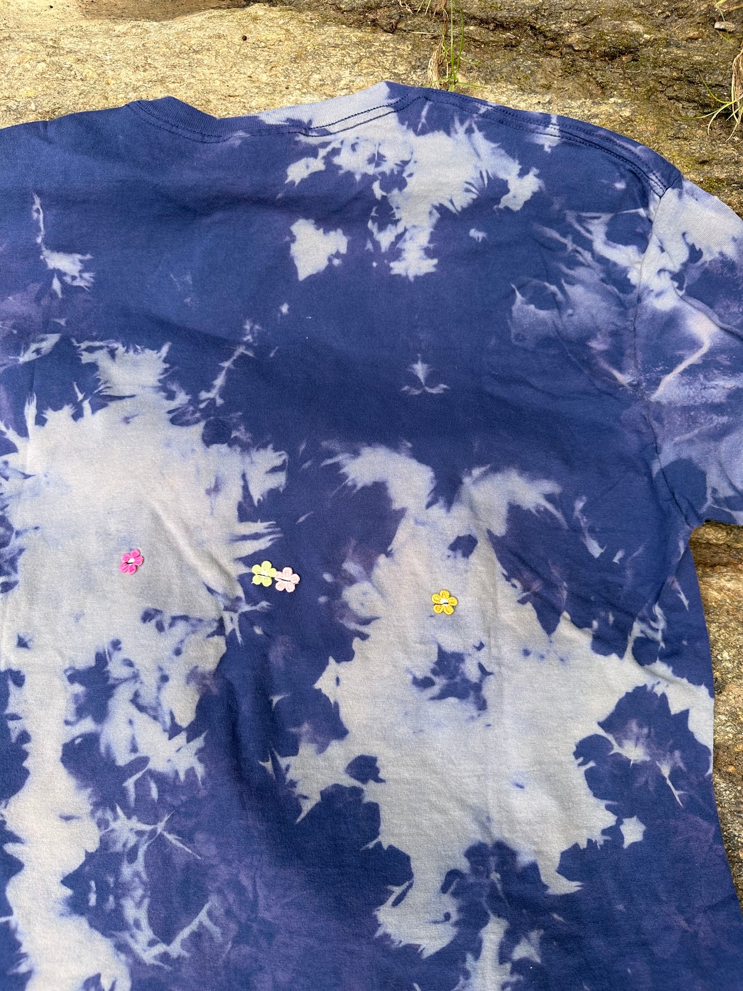 LO - XL - Dyed Ocean 'Owl' 100% Cotton Top
