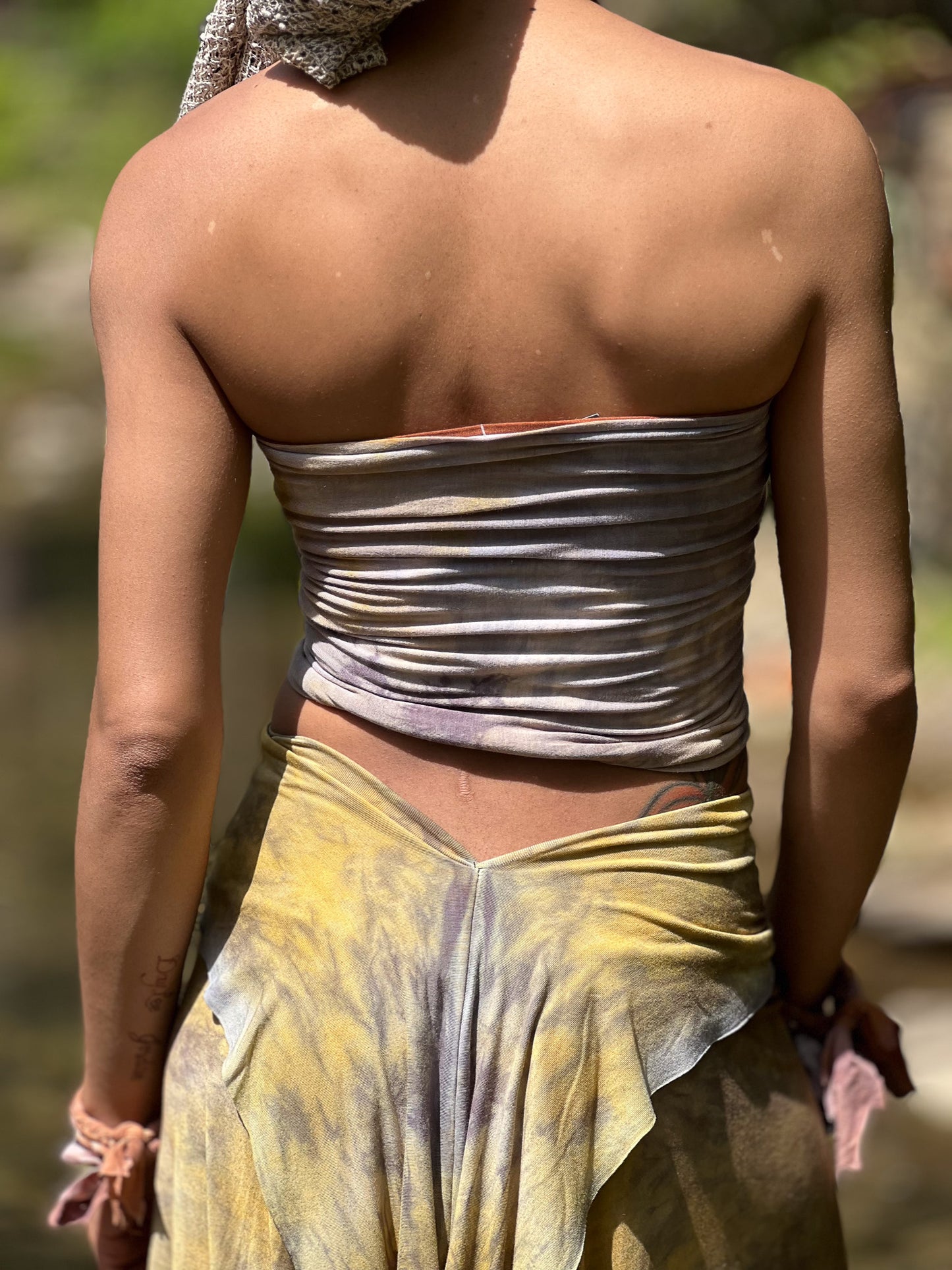 Cloudy Storm Dyed Reversible Bandeau