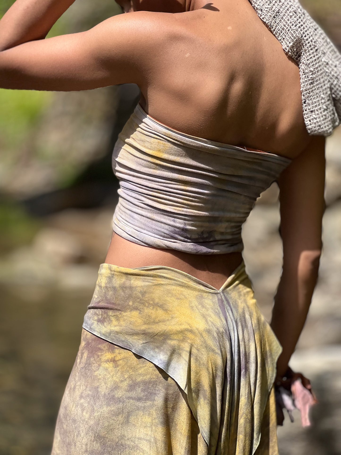 Cloudy Storm Dyed Reversible Bandeau