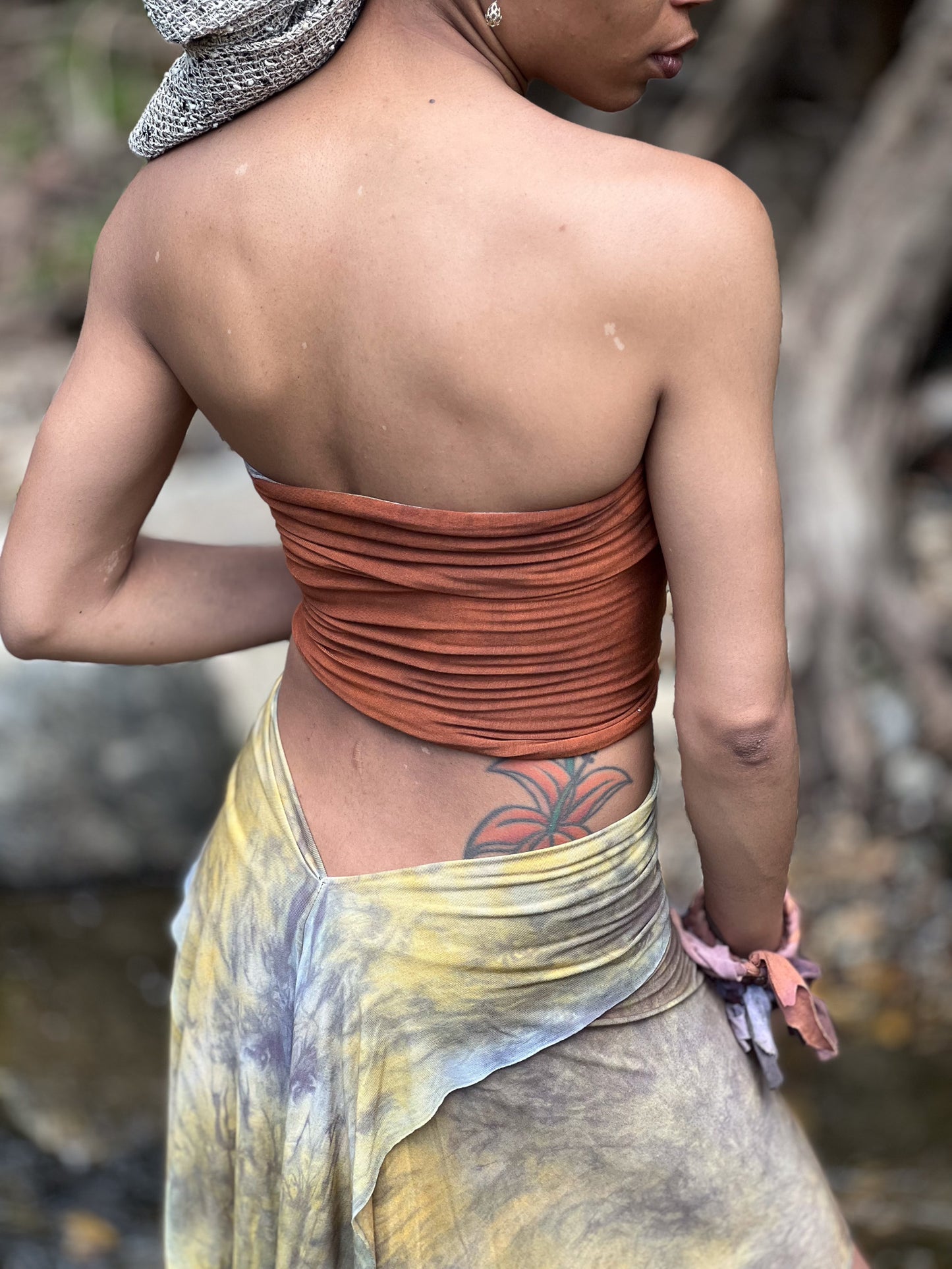 Cloudy Storm Dyed Reversible Bandeau