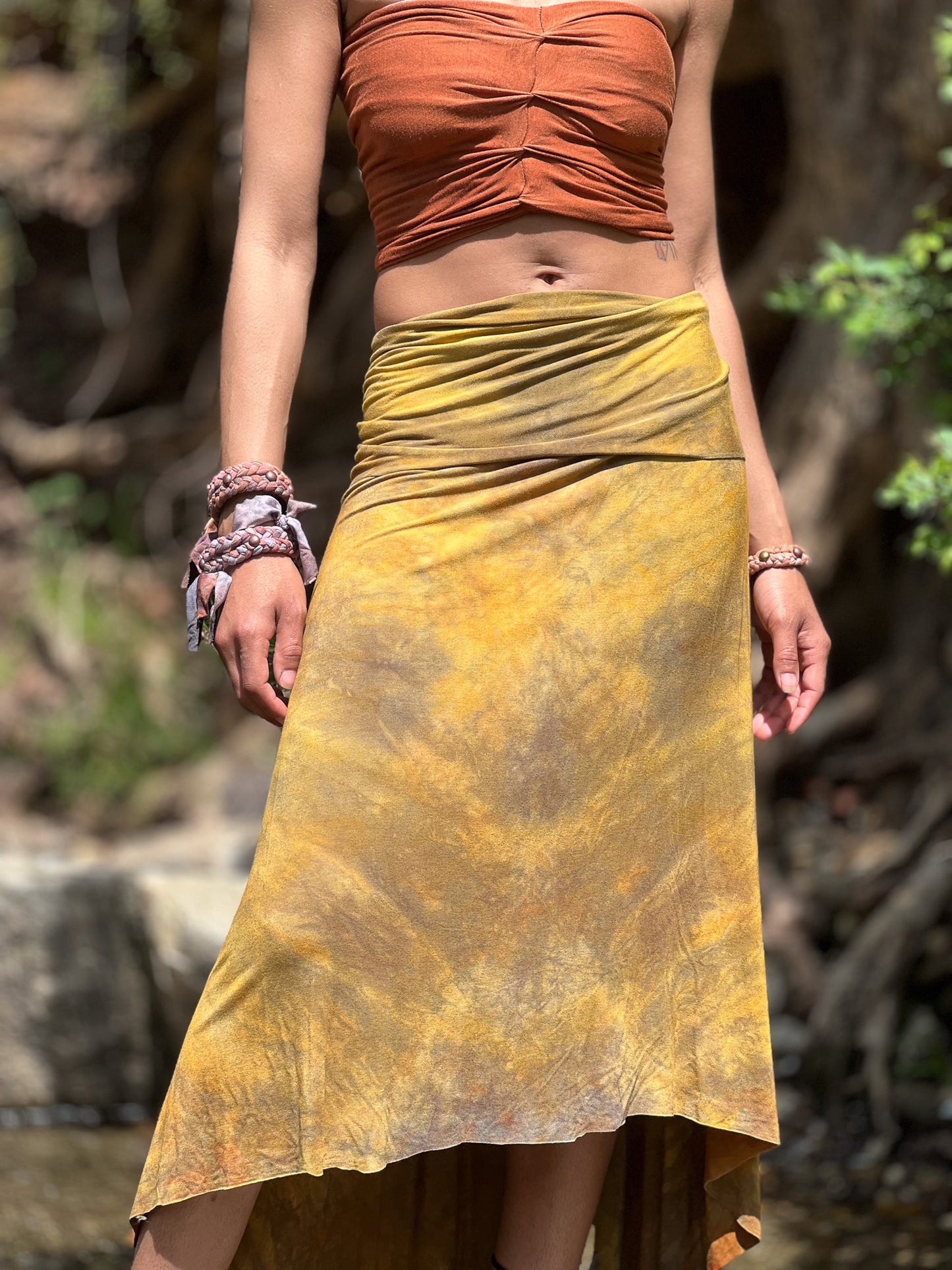 Lightning Dyed Athena Maxi Skirt