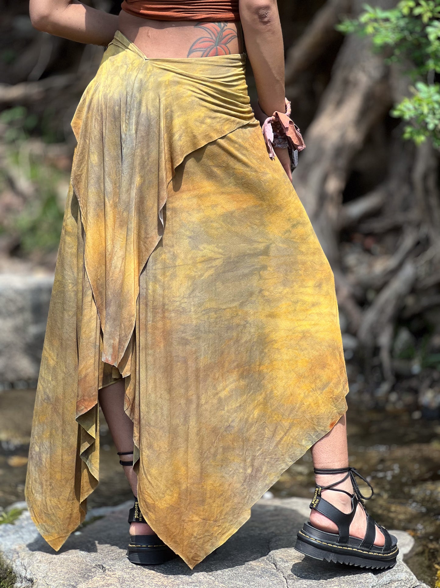 Lightning Dyed Athena Maxi Skirt