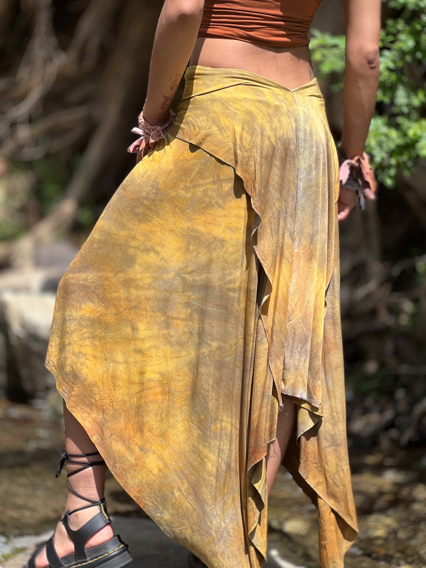 Lightning Dyed Athena Maxi Skirt
