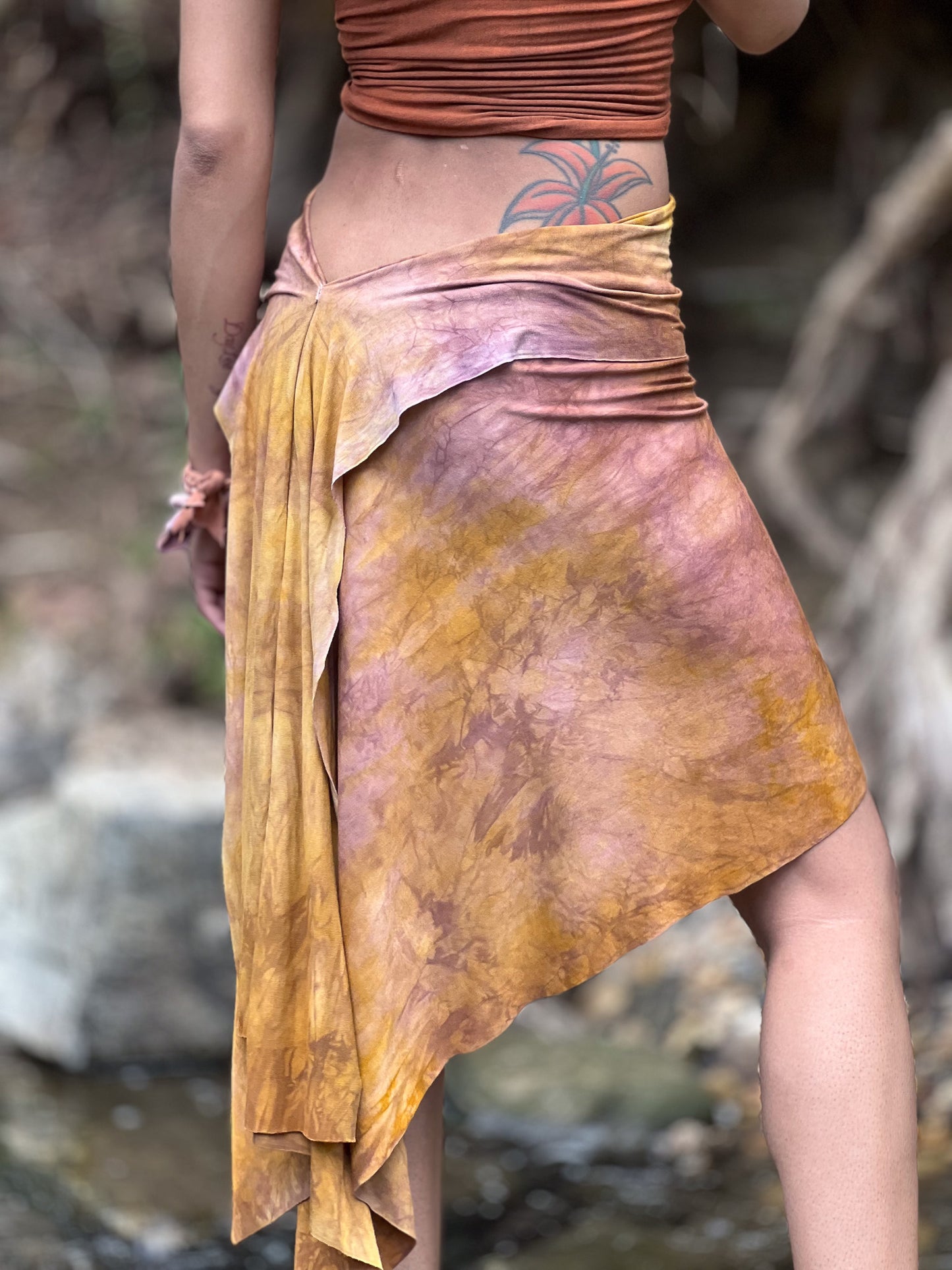 Citrine Dyed Midi Athena Skirt