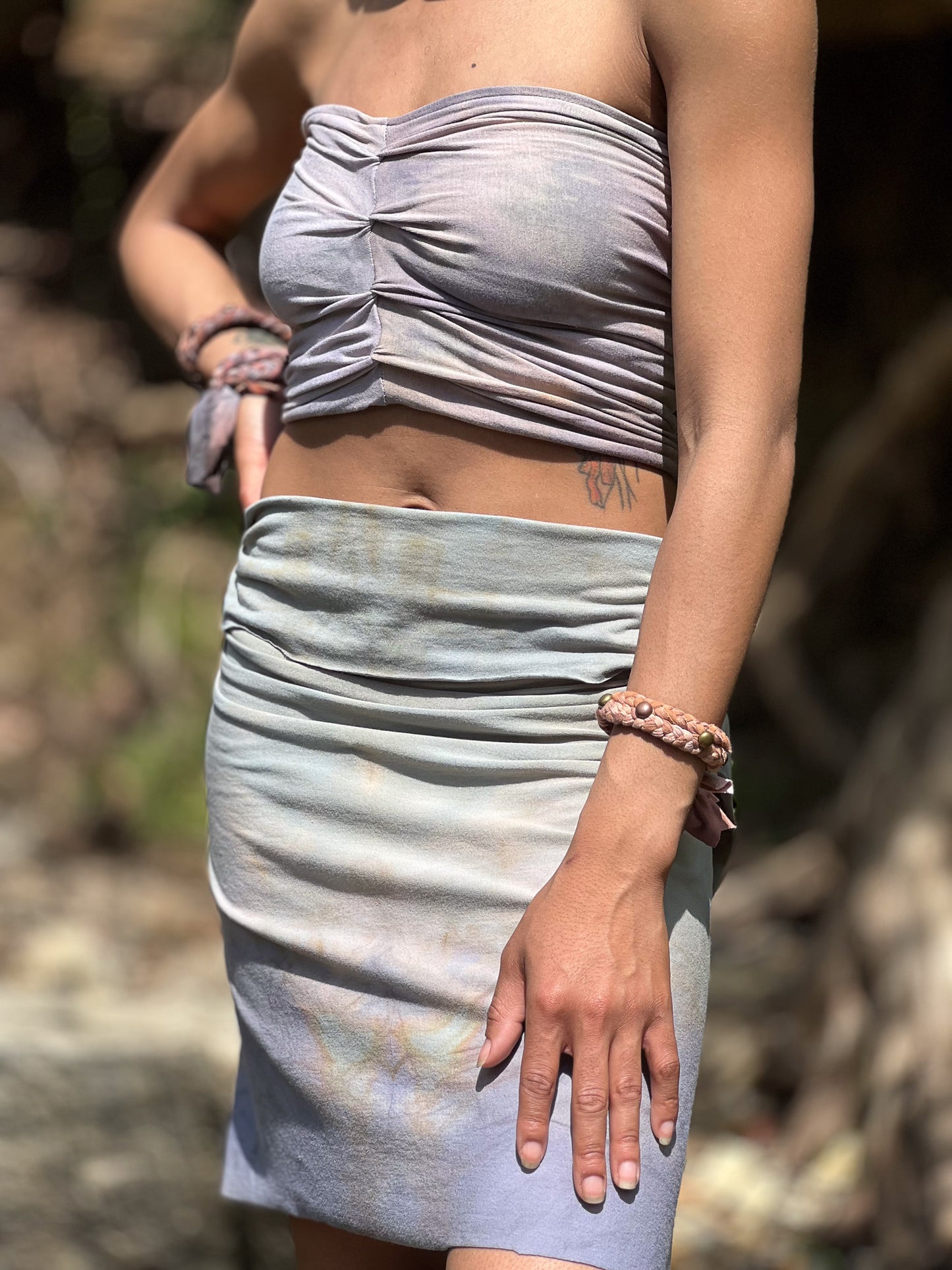 Light Lilac Dyed Reversible Bandeau