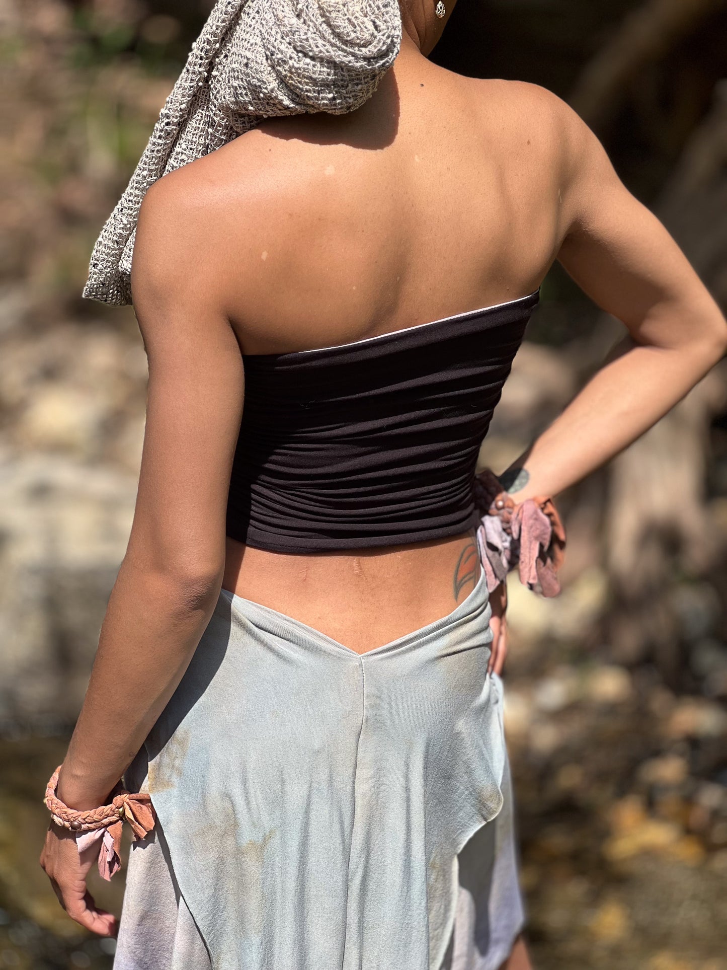 Light Lilac Dyed Reversible Bandeau