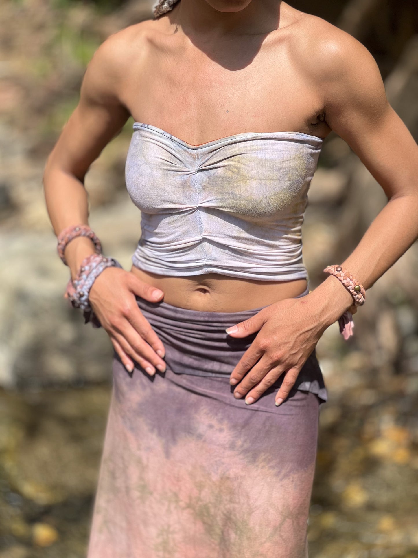 Ocean Mist Marbled Reversible Bandeau