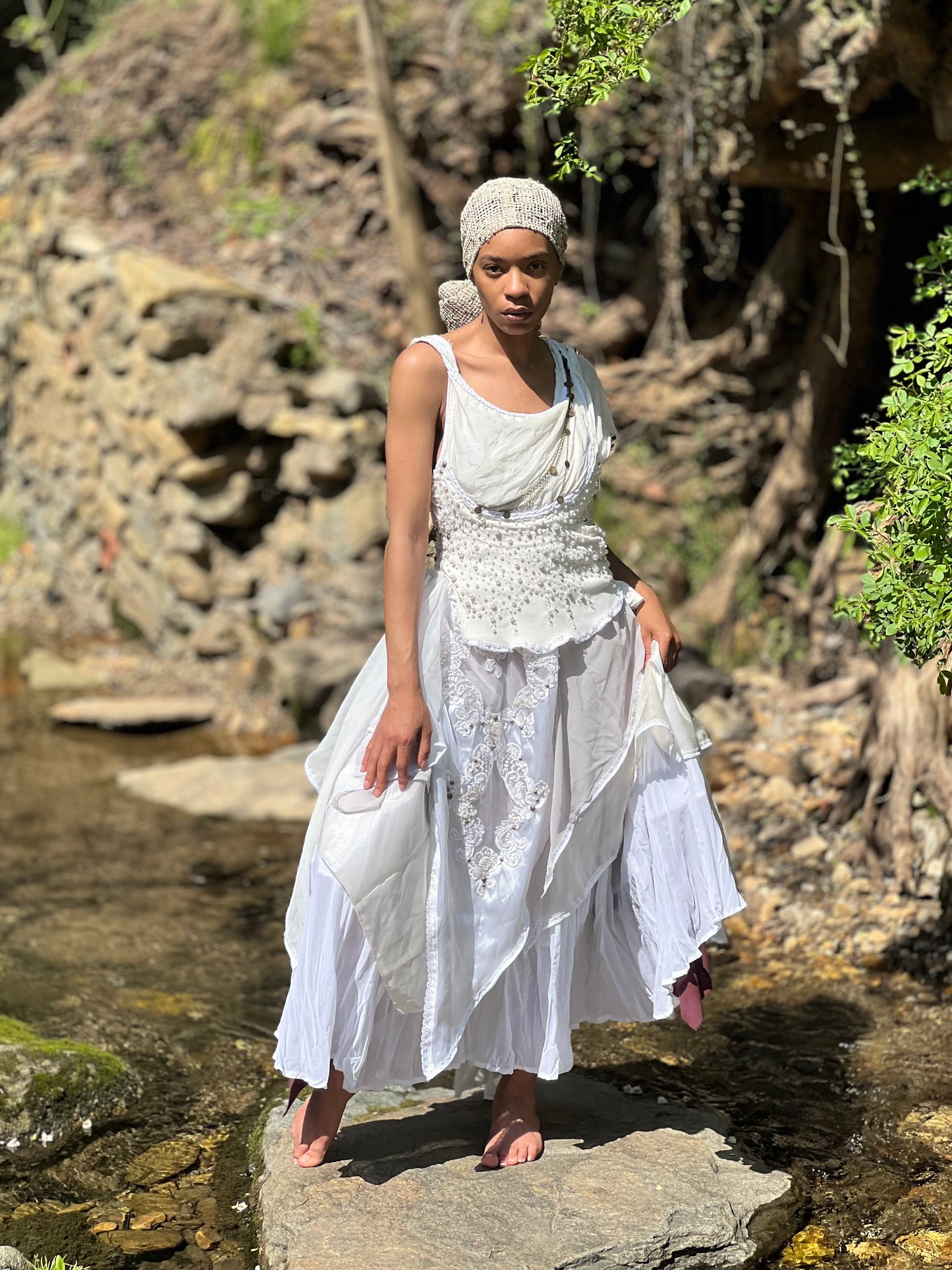Pearls and Petals She-Wolf Gown